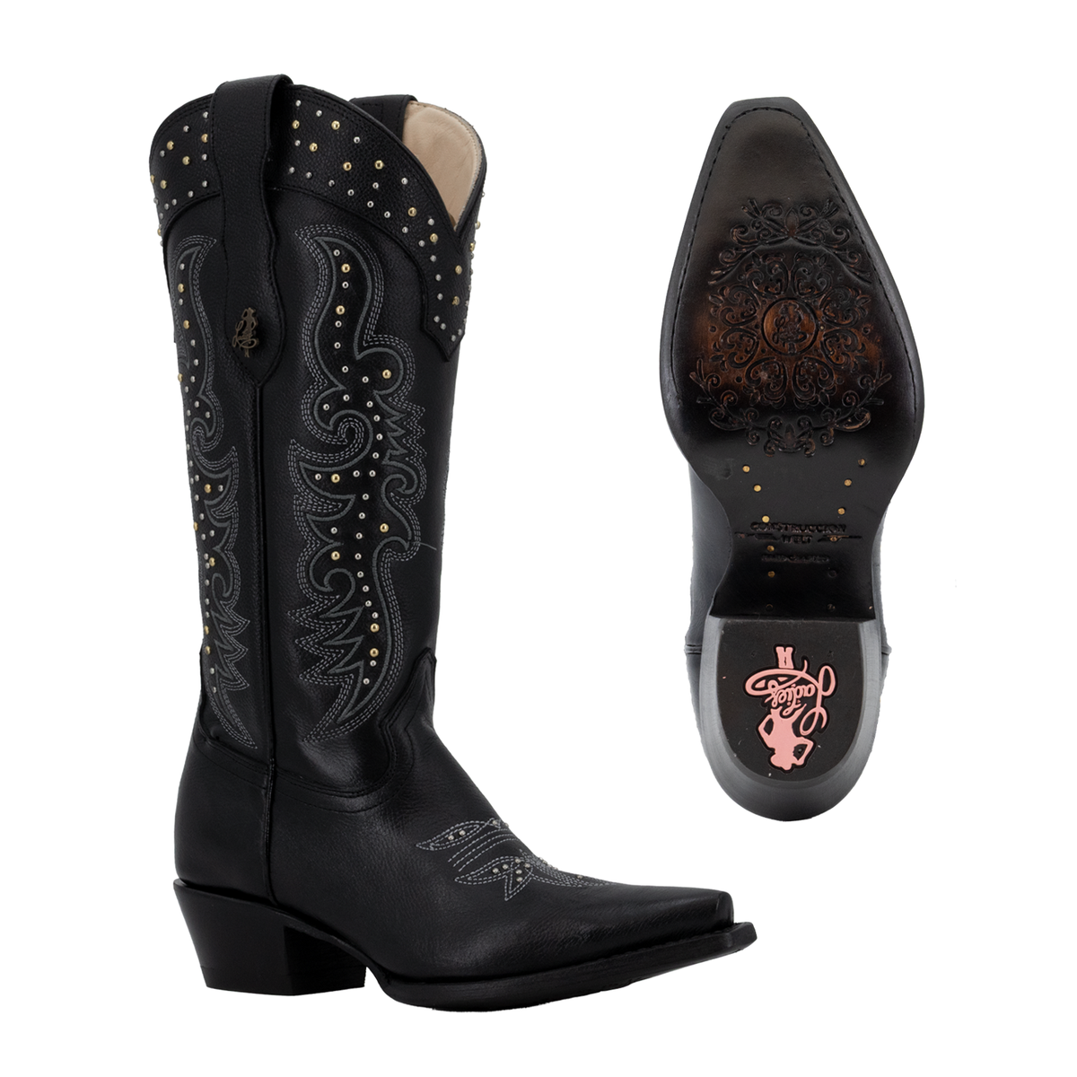 Bota vaquera para dama de piel modelo dakota