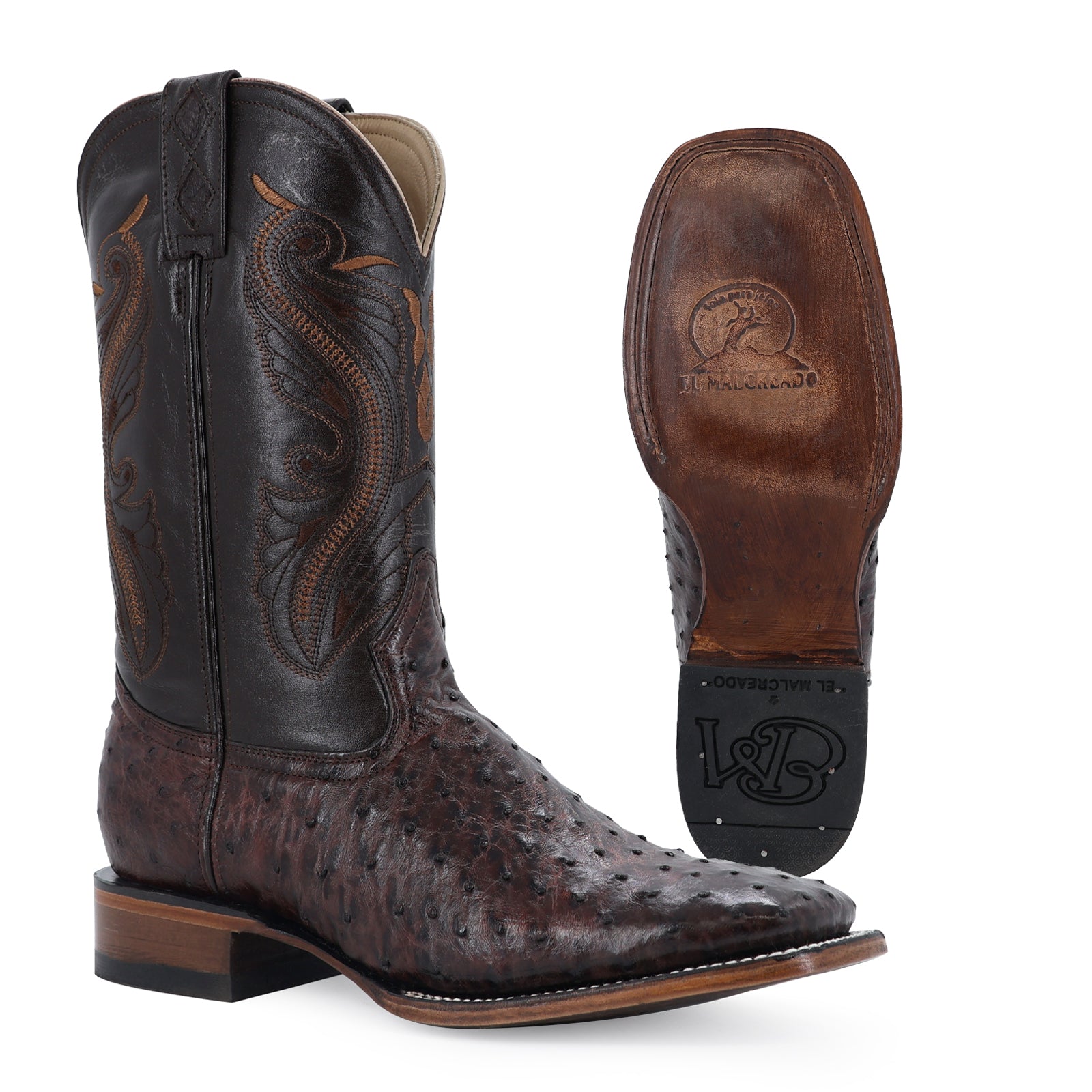 Bota Vaquera Bulldog Avestruz Tavino