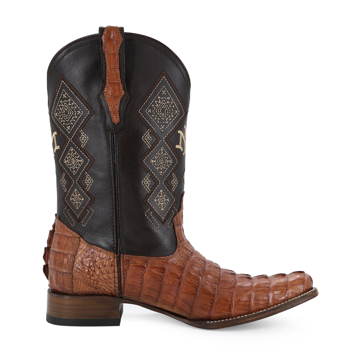 Bota Vaquera Dubai Para Caballero Piel Cocodrilo Cola