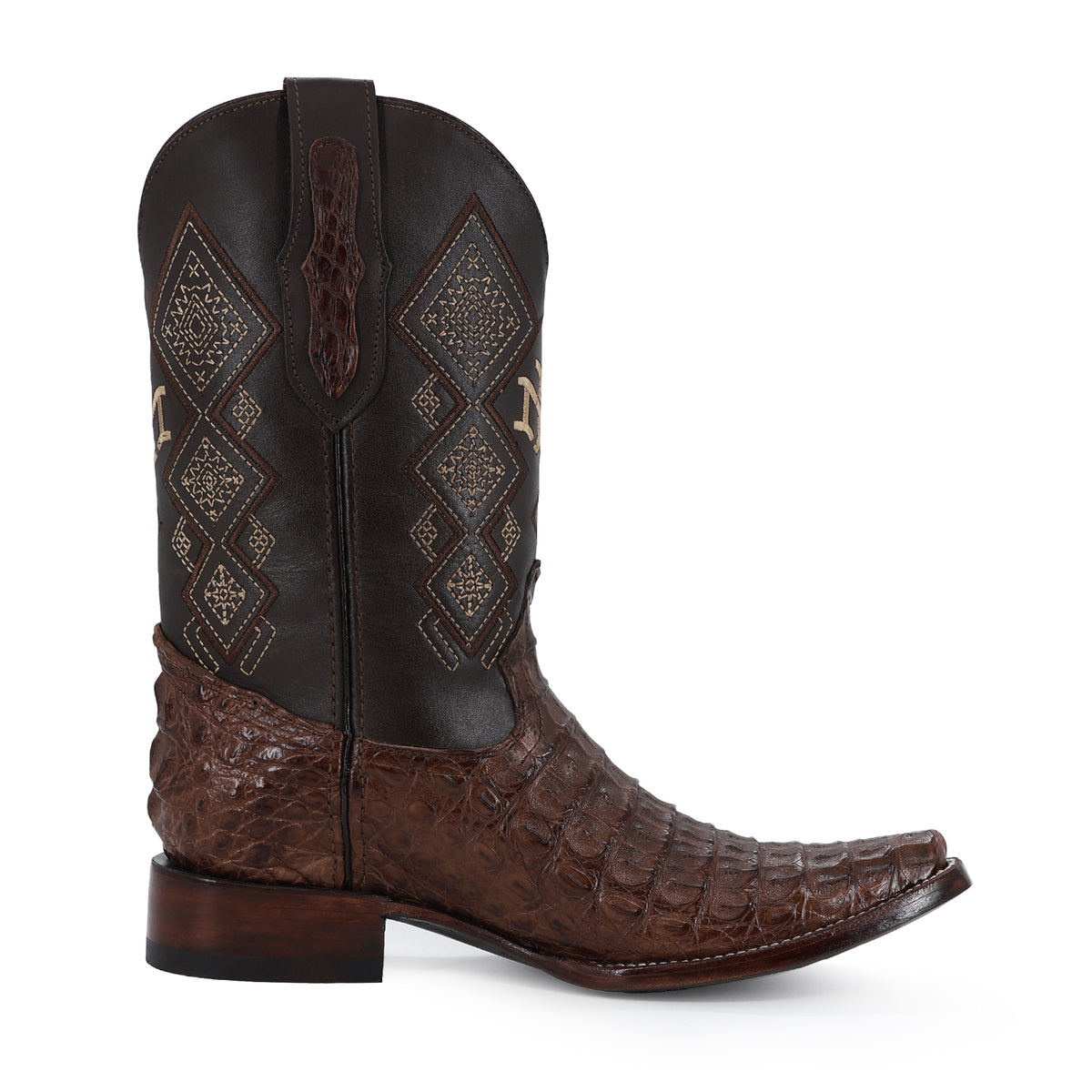 Bota Vaquera Dubai Para Caballero Piel Cocodrilo Lomo