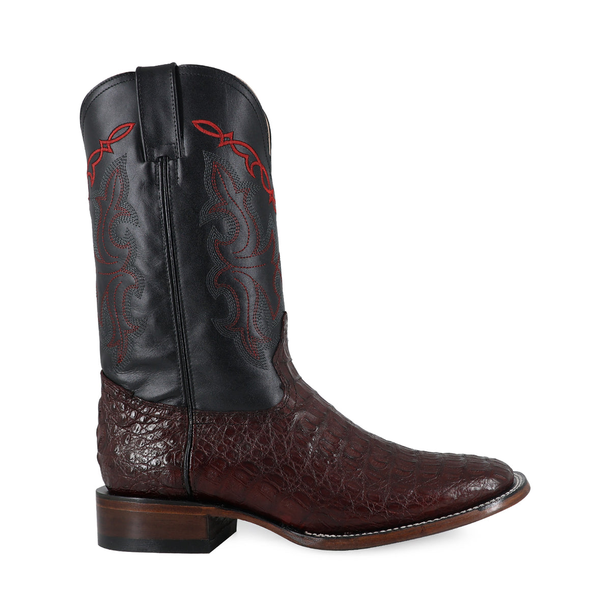 Bota Vaquera Bulldog Para Caballero Piel Cocodrilo Lomo