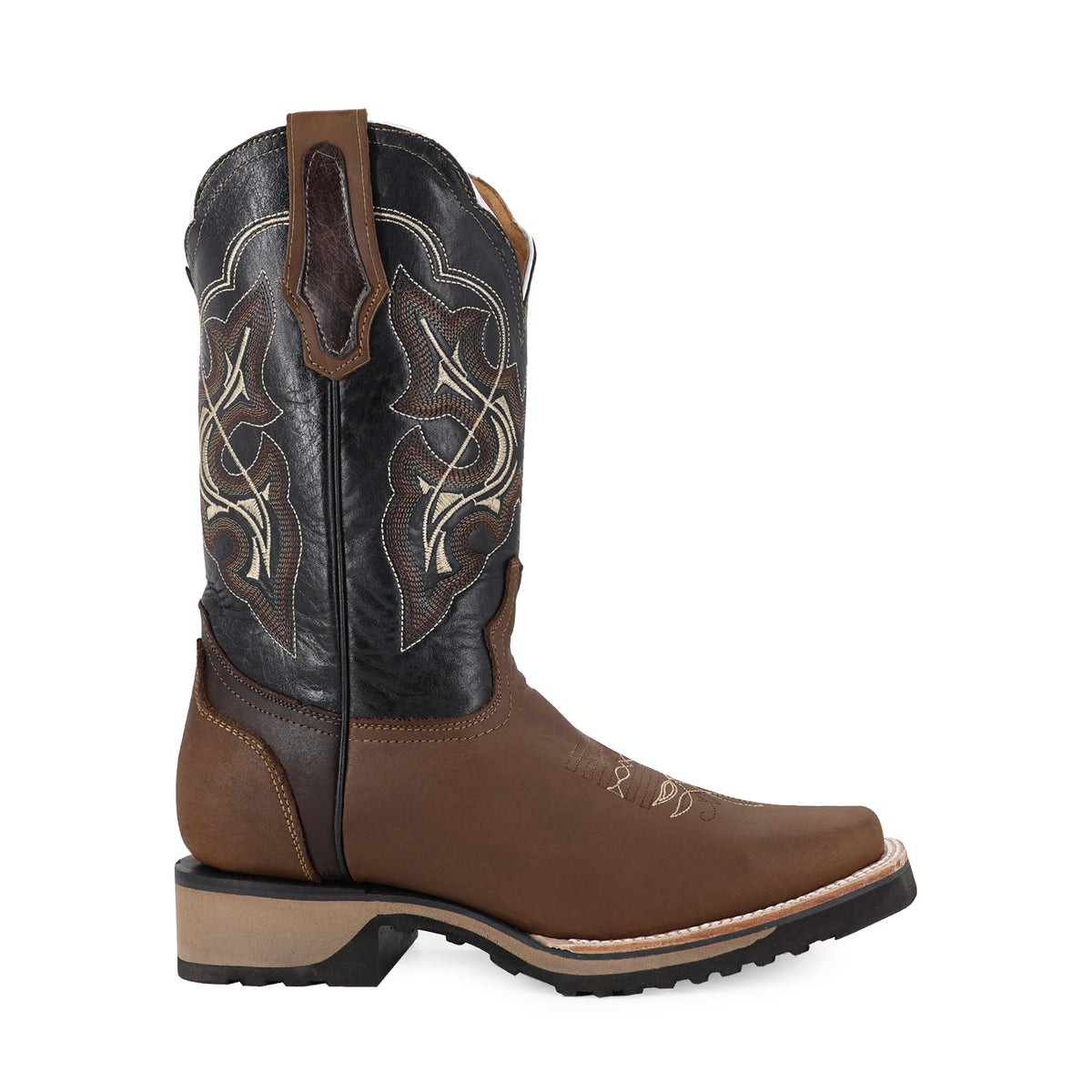 Bota Vaquera Rodeo Para Caballero Piel Res Gold