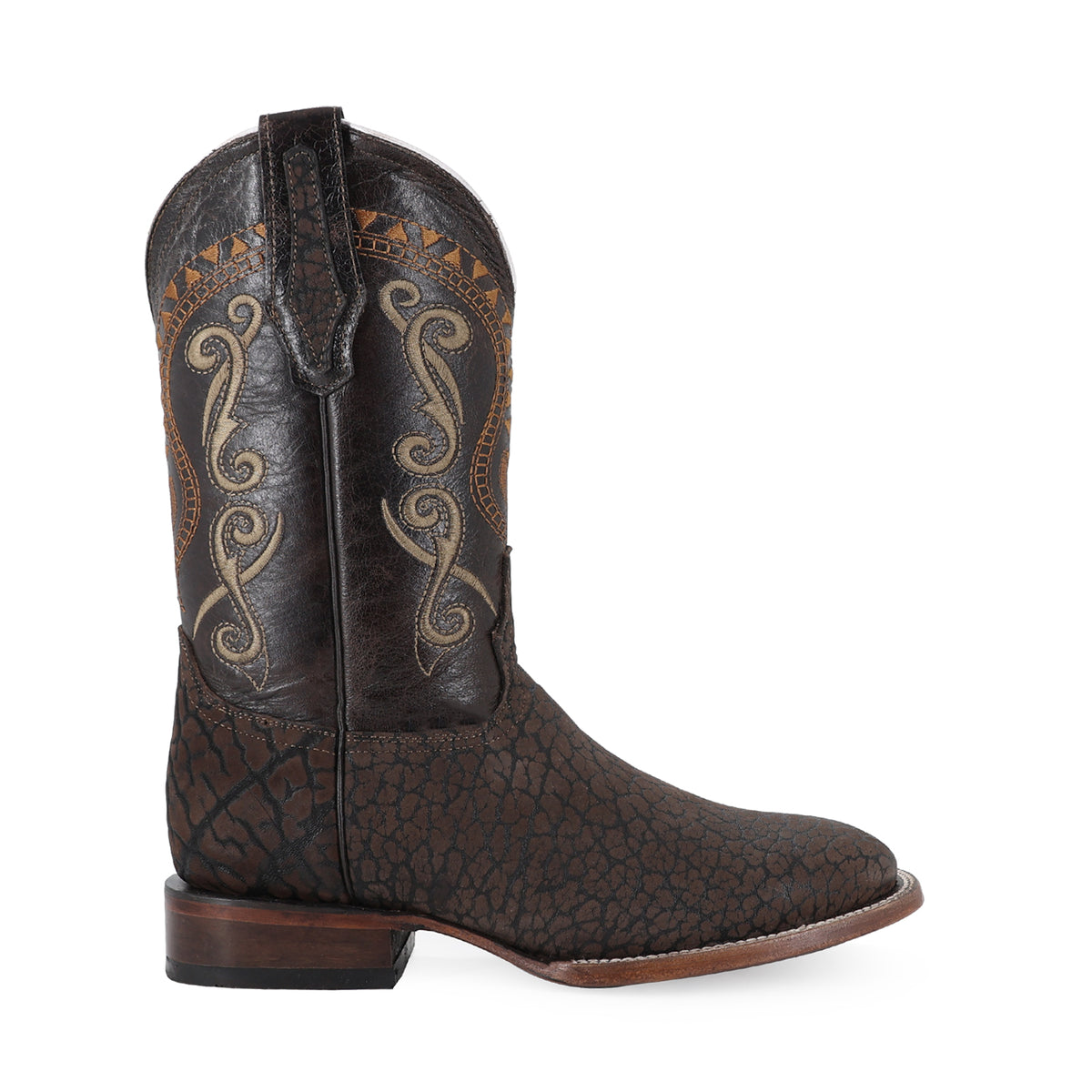 Bota Vaquera Bulldog Para Caballero Piel Cuello De Toro