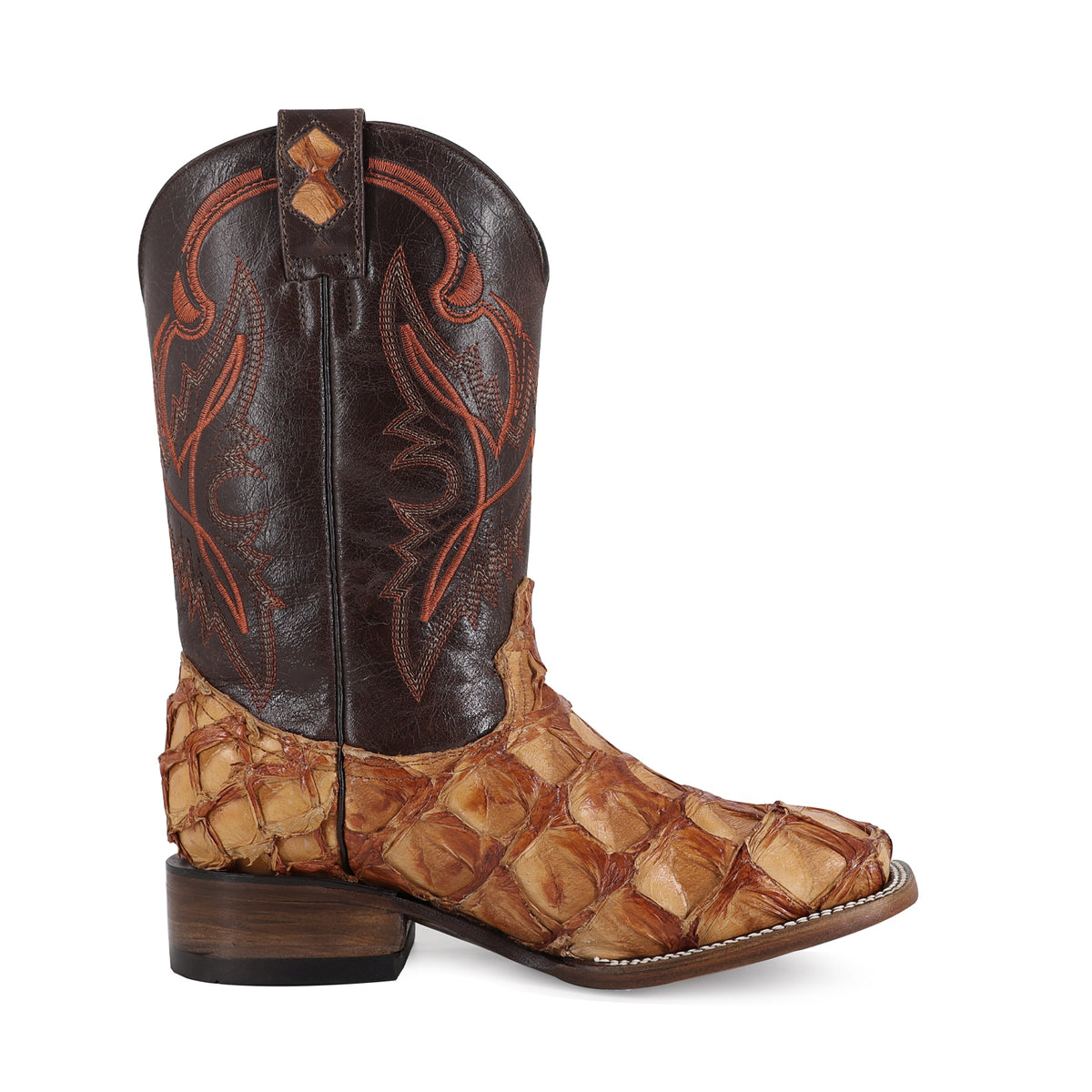 Bota Vaquera Bulldog Para Caballero Piel Pescado