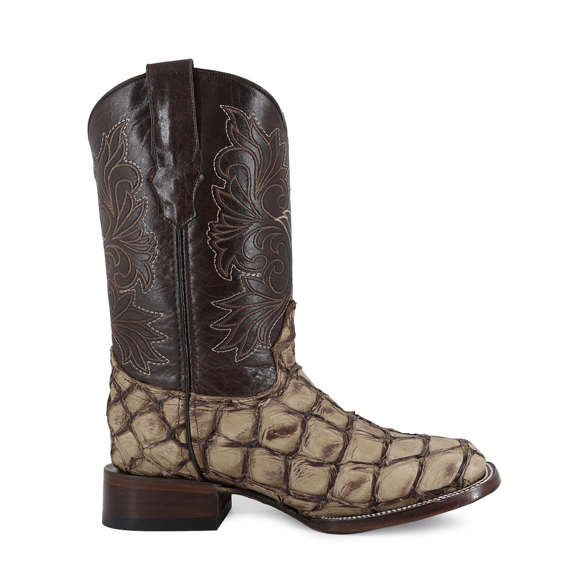 Bota Vaquera Bulldog Para Caballero Piel Pescado