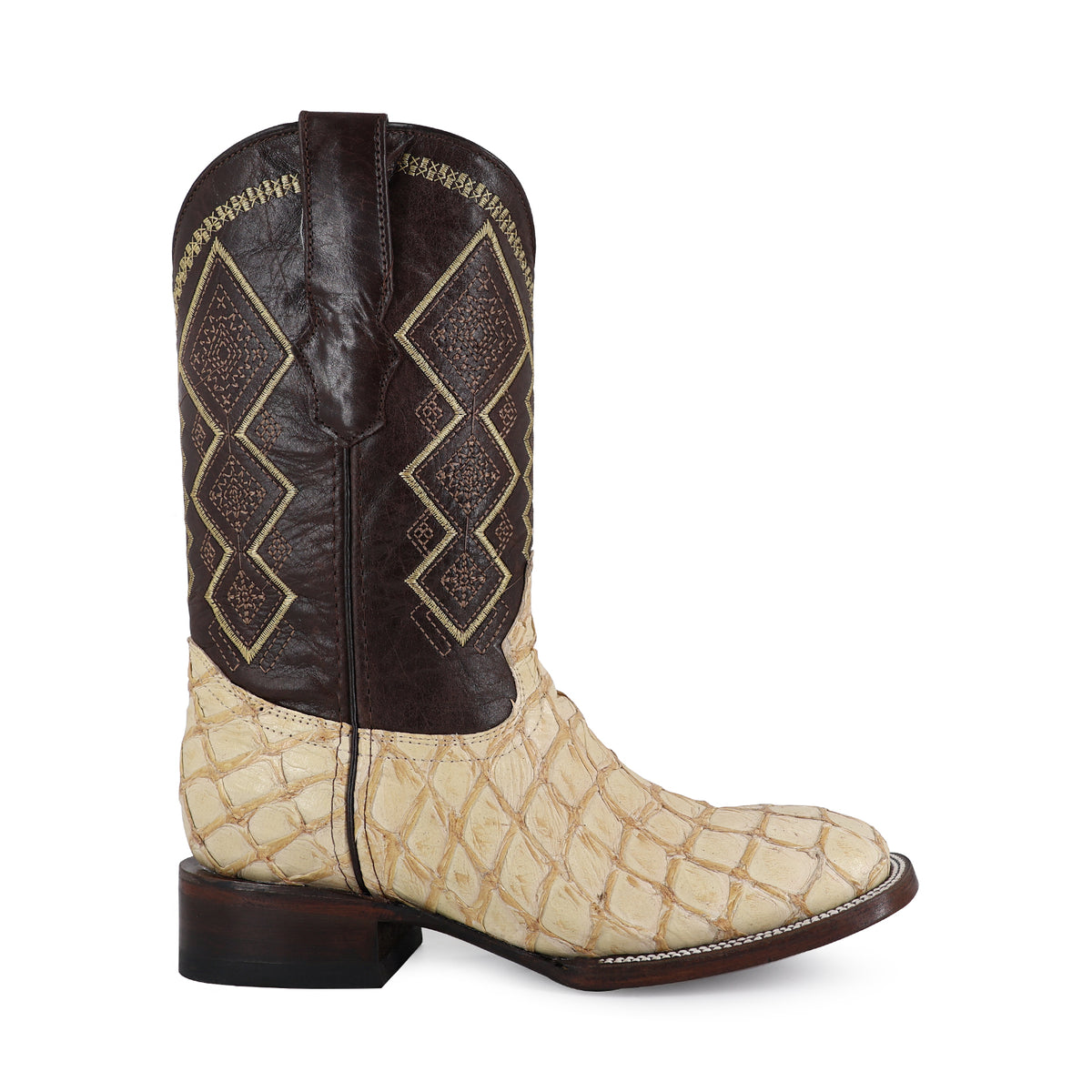 Bota Vaquera Bulldog Para Caballero Piel Pescado