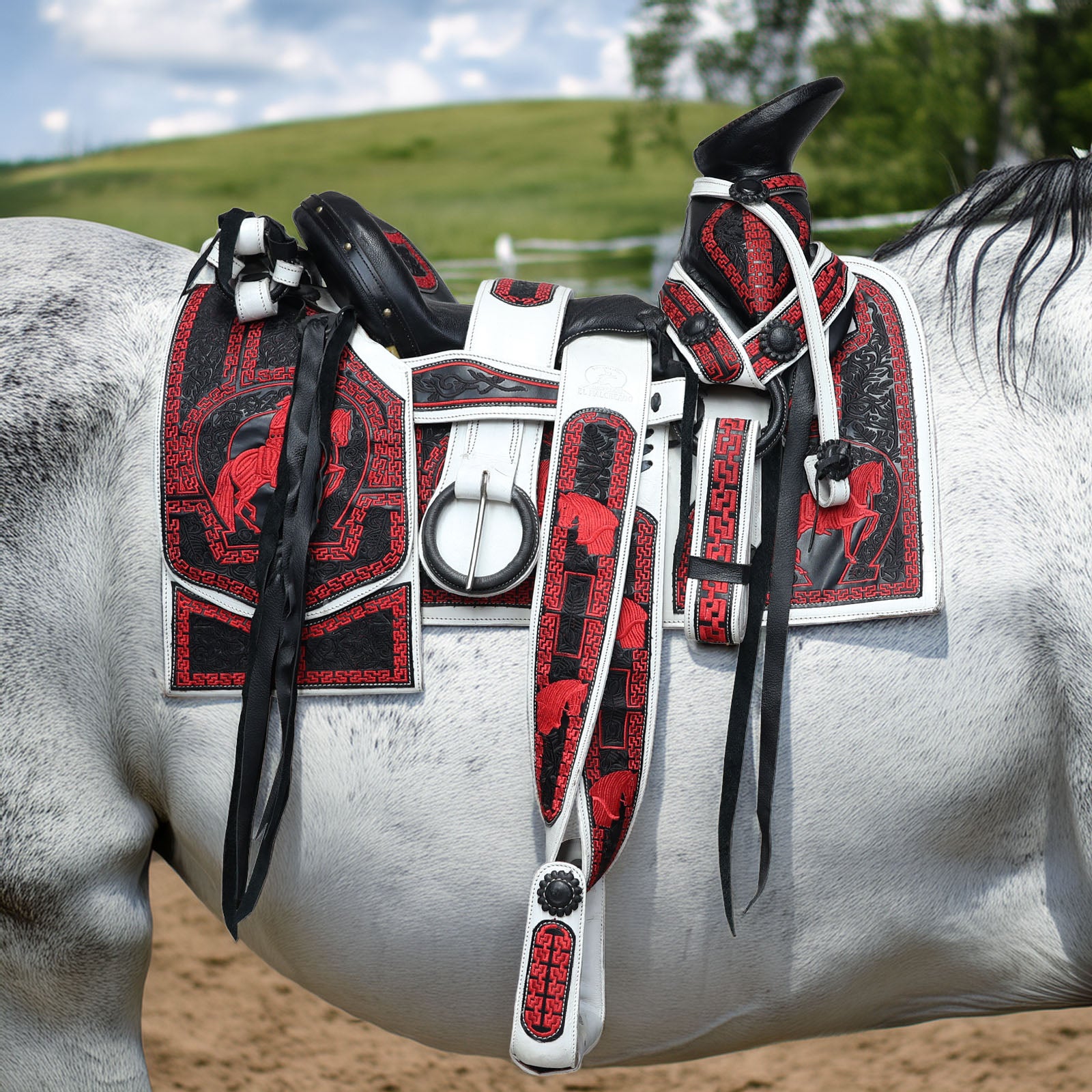 Montura charra fuste forrado