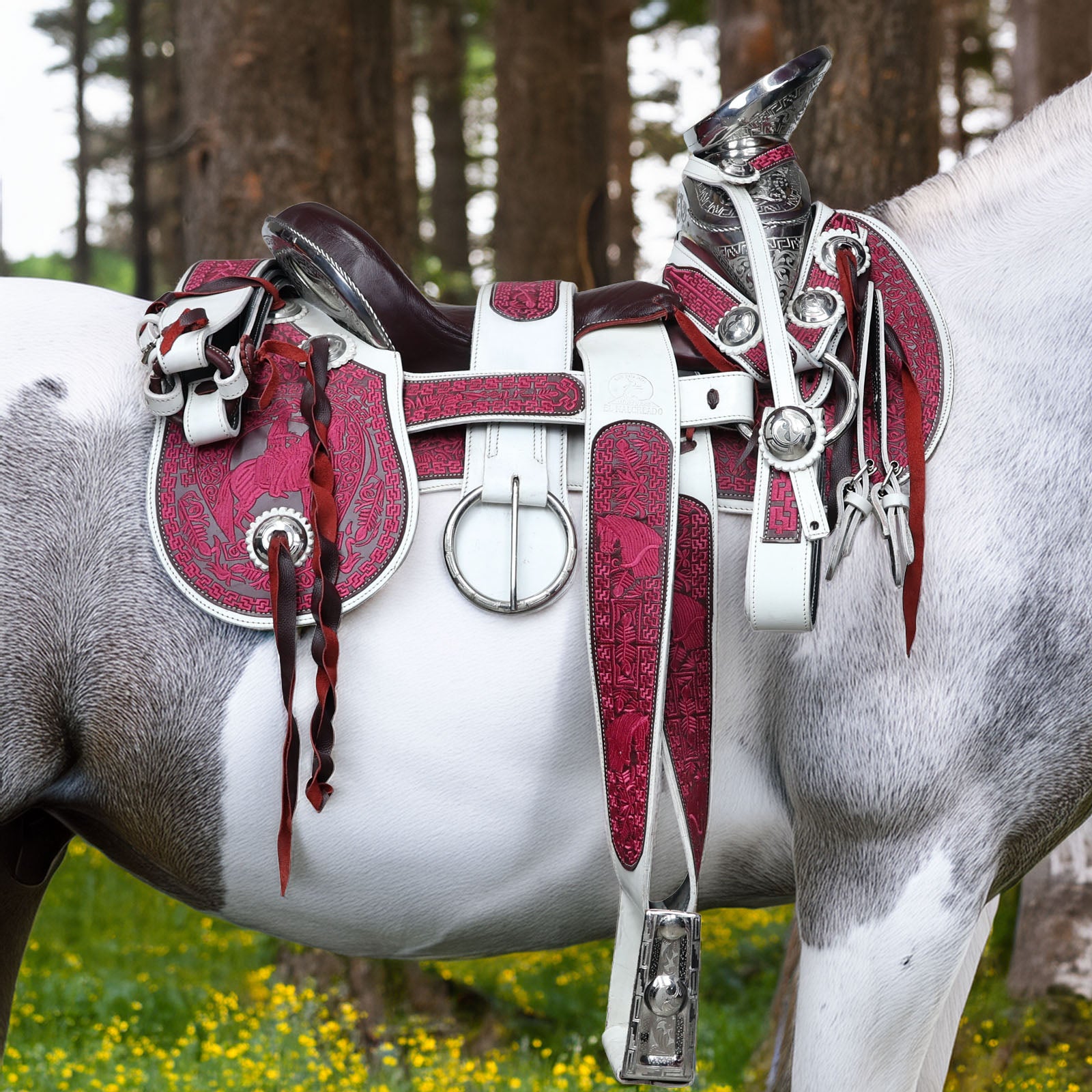 Montura charra fuste de acero