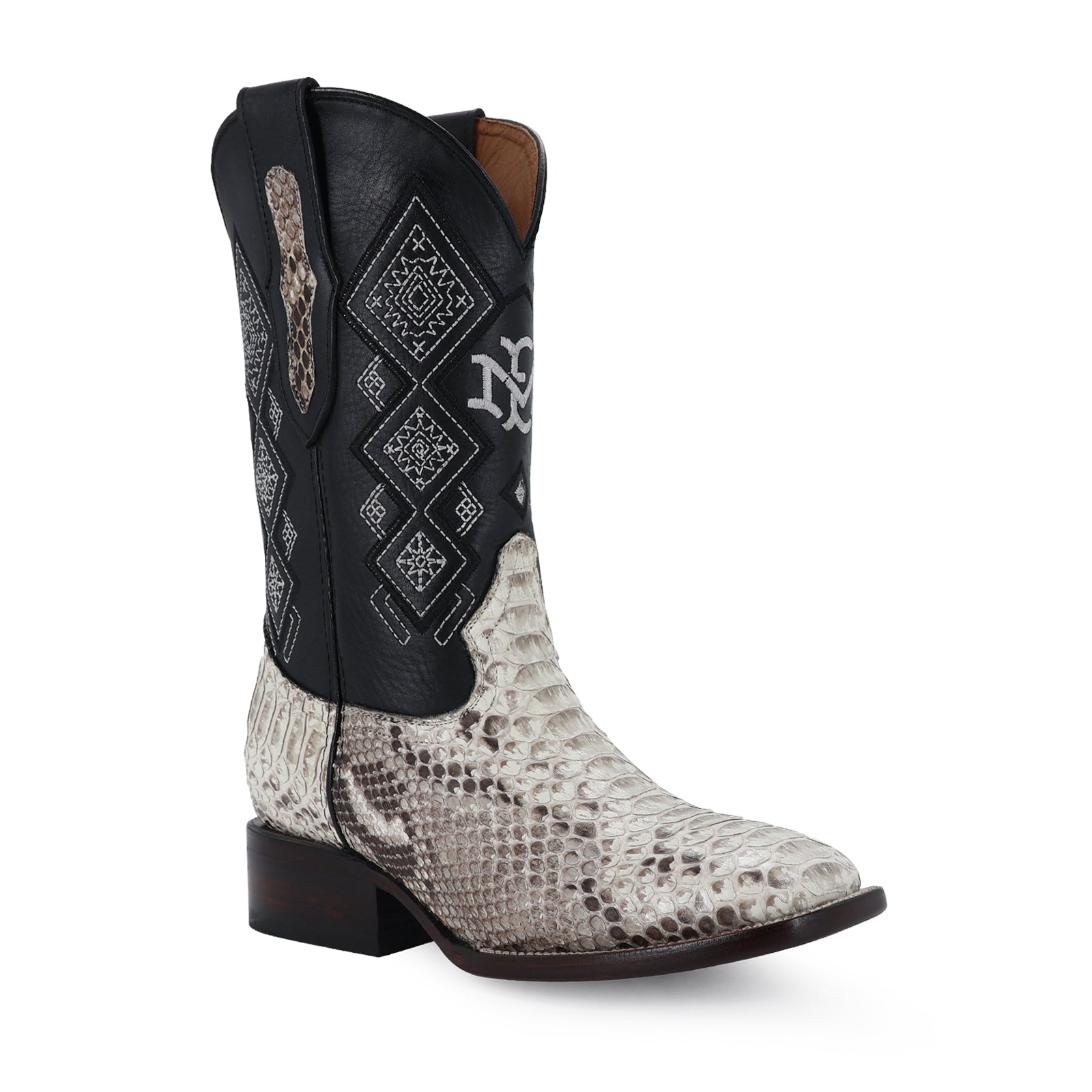 Bota Vaquera Bulldog Pitón Natural