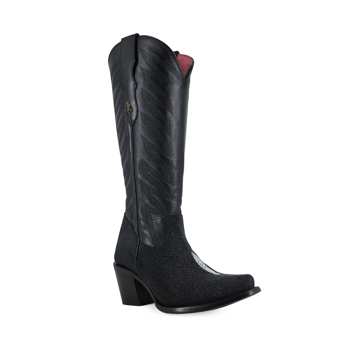 Bota vaquera para dama de piel mantarraya macho modelo Bandida
