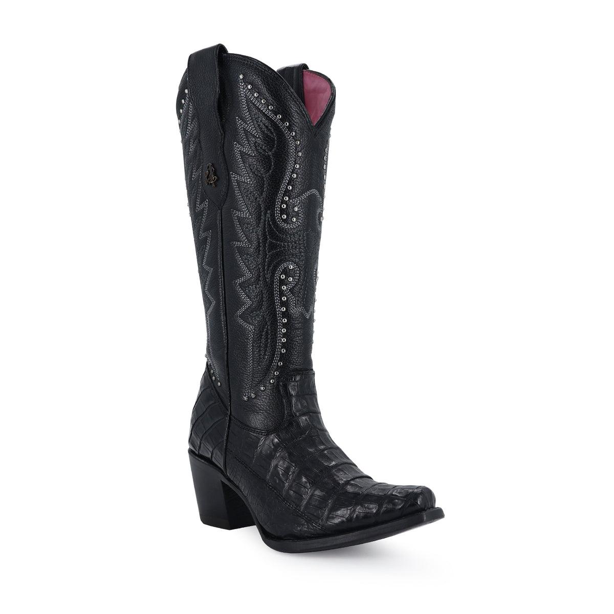 Bota vaquera para dama de piel caiman modelo Liberty