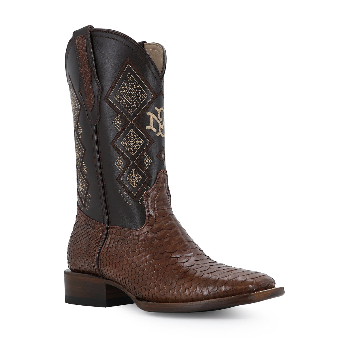 Bota Vaquera Bulldog Para Caballero Piel De Pitón