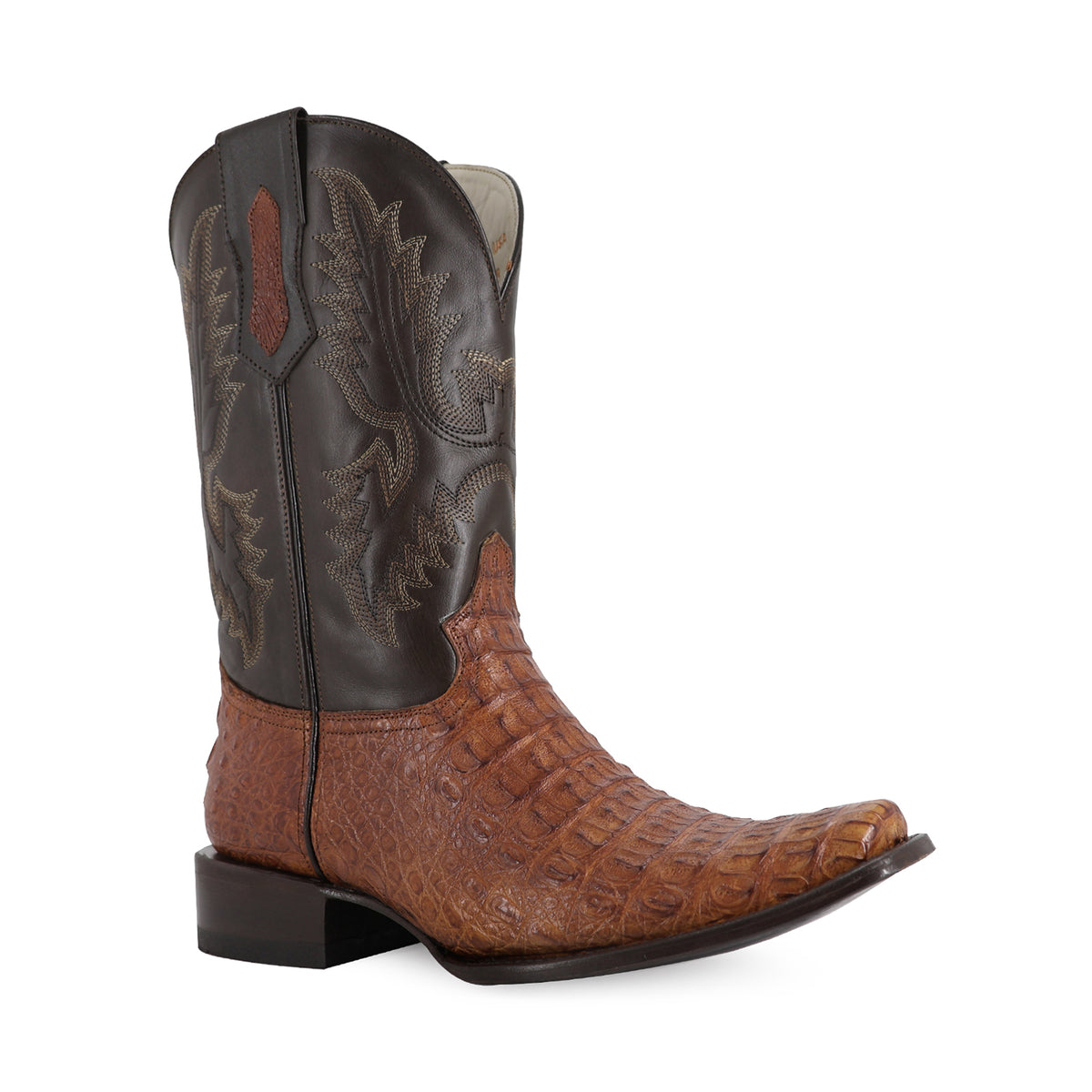 Bota Vaquera Dubai Para Caballero Piel Cocodrilo Lomo
