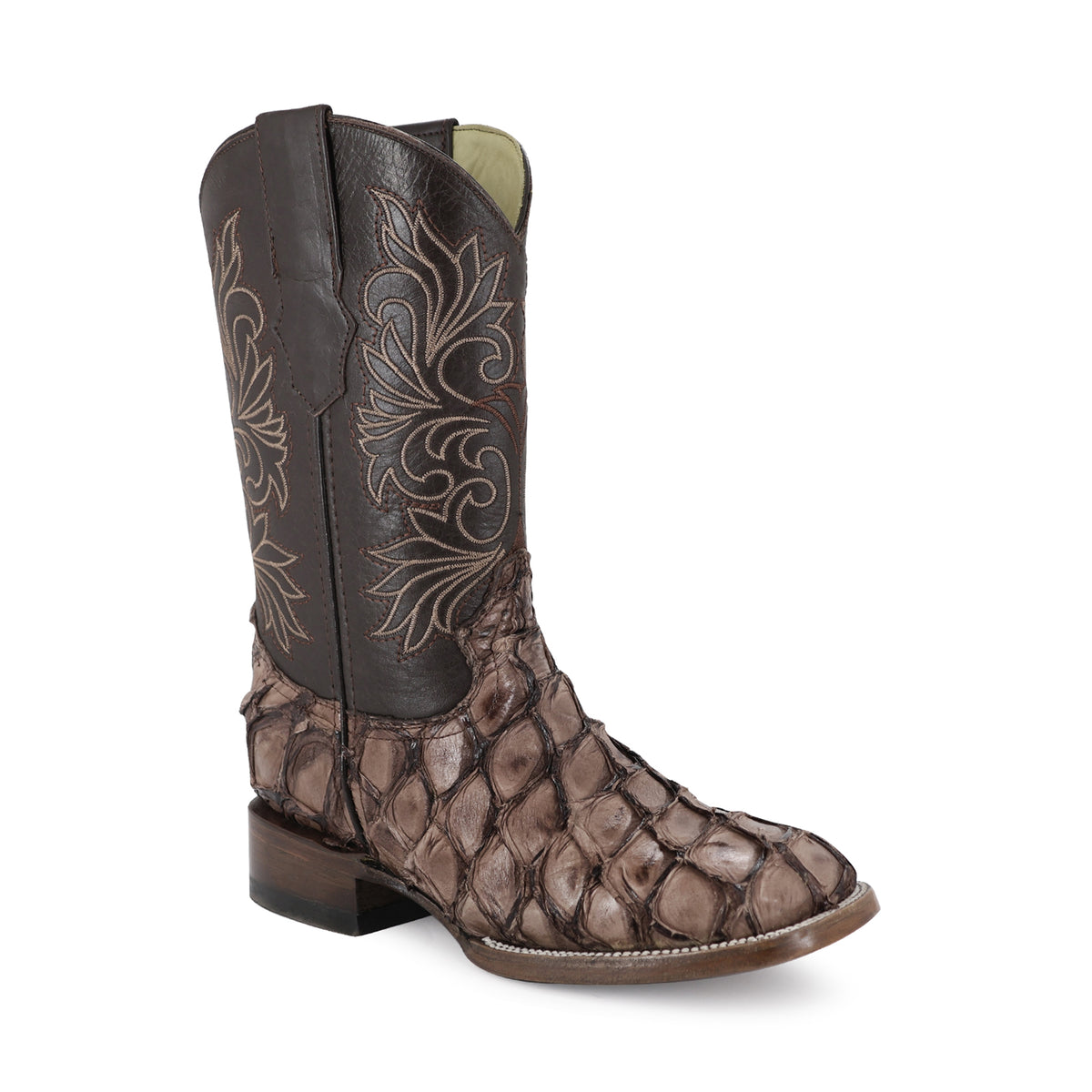 Bota Vaquera Bulldog Para Caballero Piel Pescado