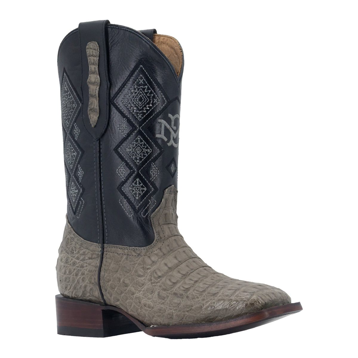 Bota Vaquera Bulldog Para Caballero Piel Cocodrilo Lomo