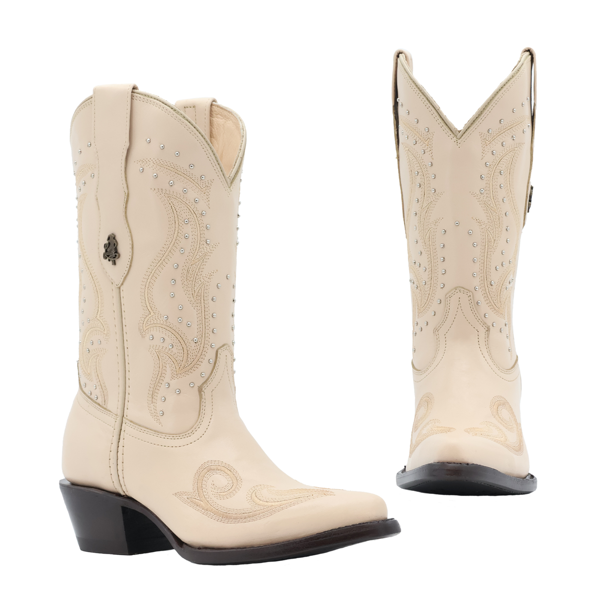 Bota vaquera para dama de piel modelo camelia