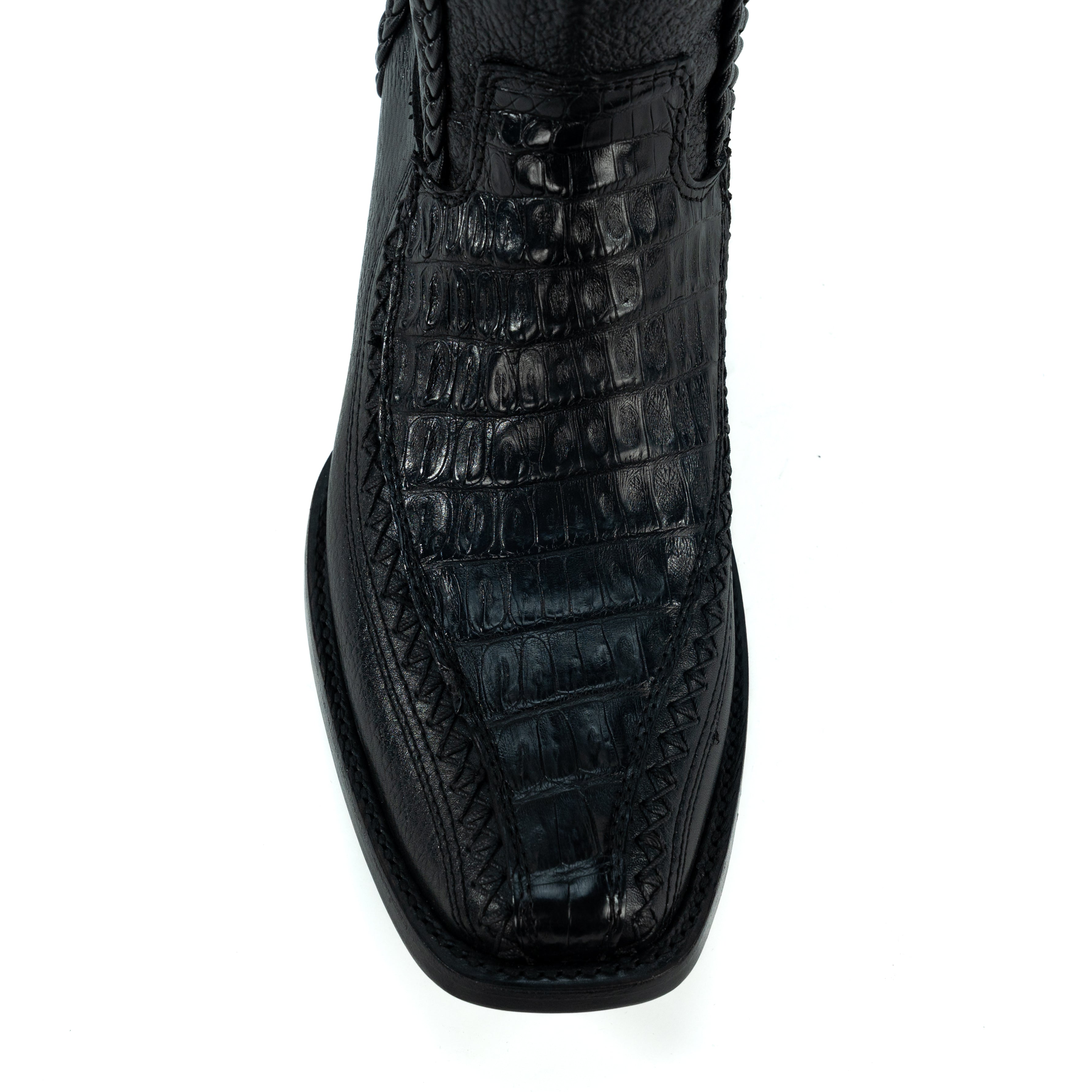 Botin Jefe En Piel De Cocodrilo Belly