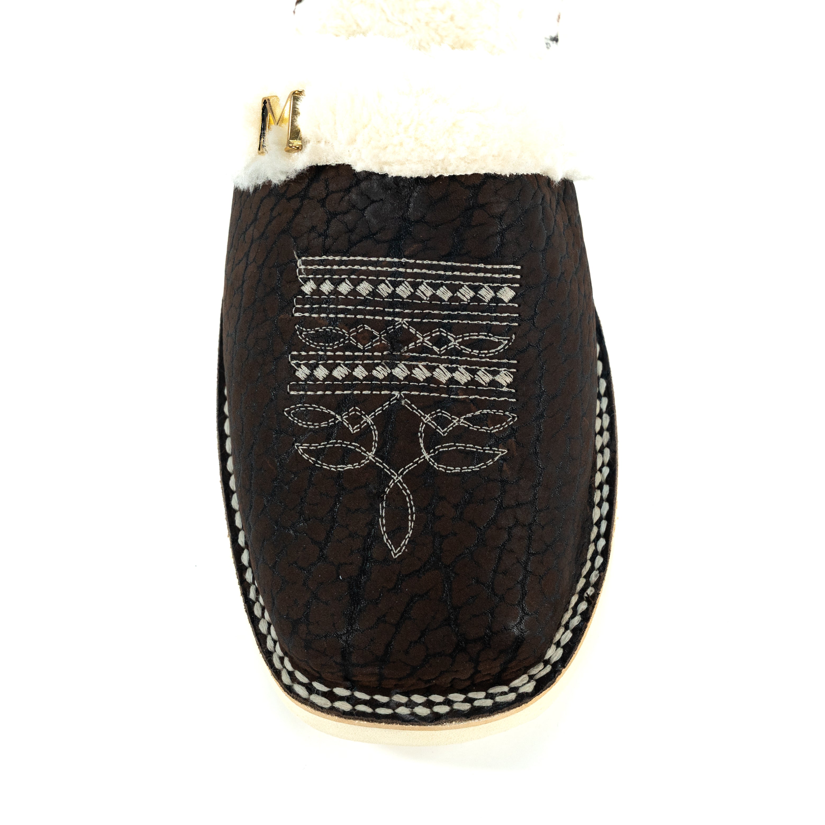 Pantufla Piel De Cuello De Toro