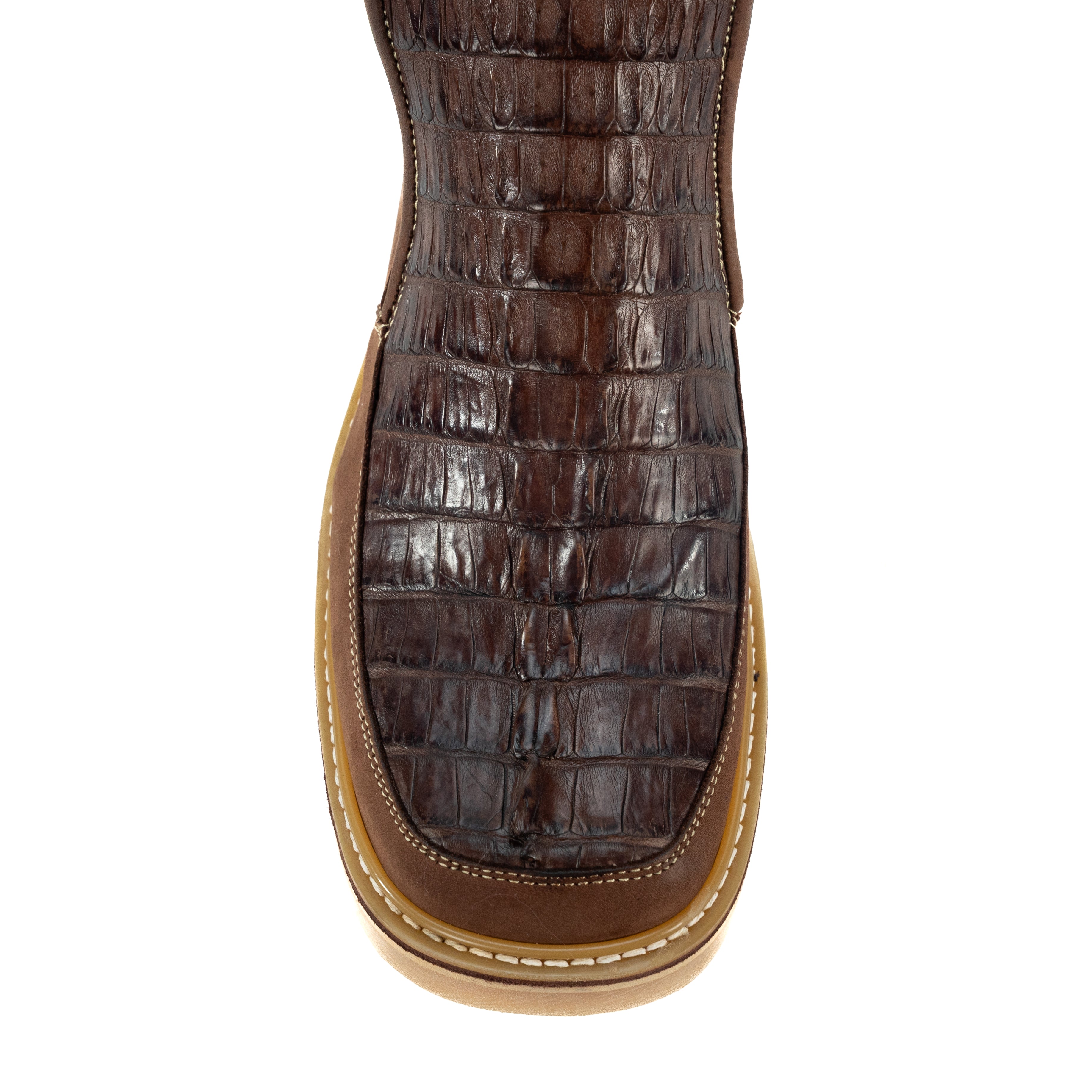 Botin Macho En Piel De Res Cocodrilo