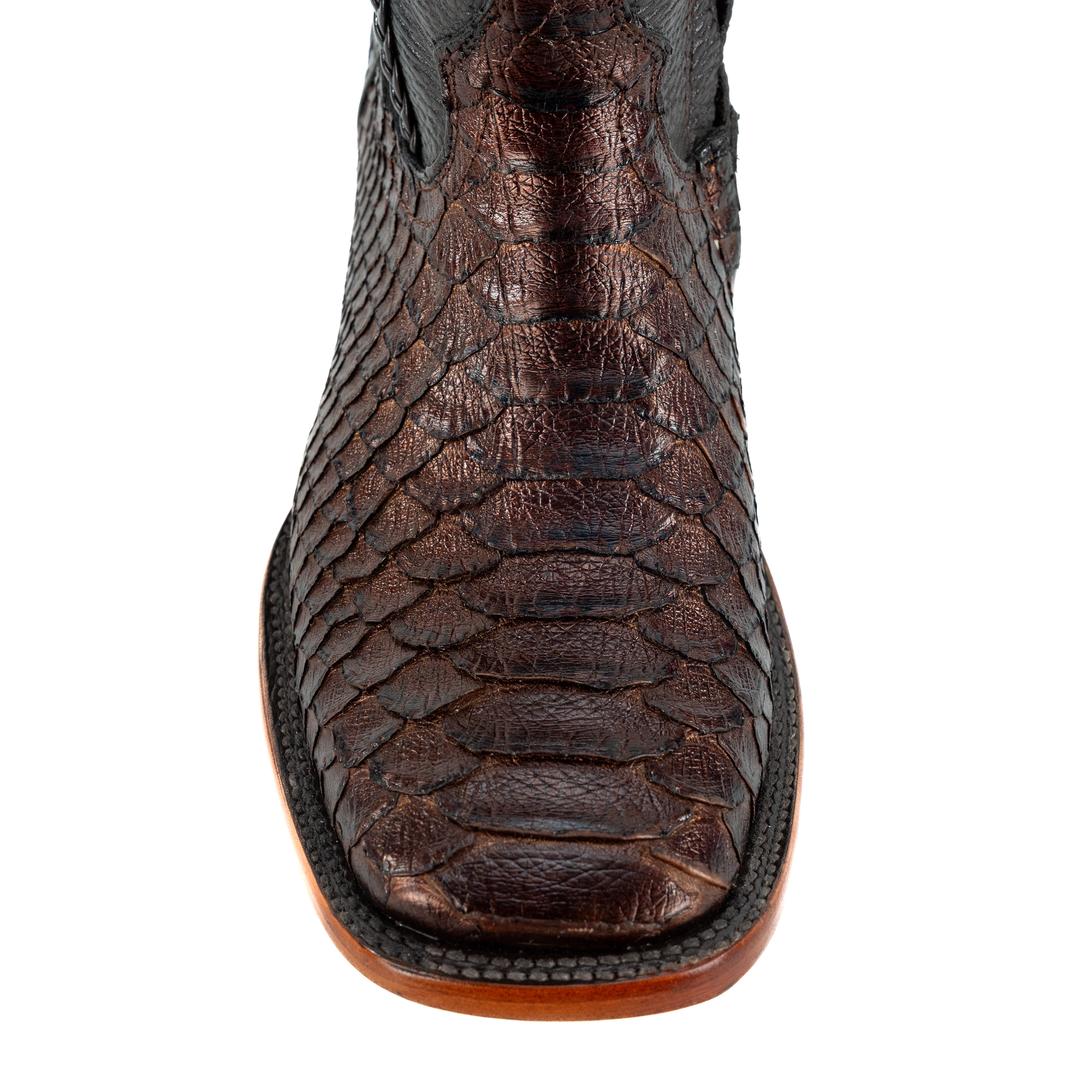 Botin Mauro En Piel De Piton Jumbo