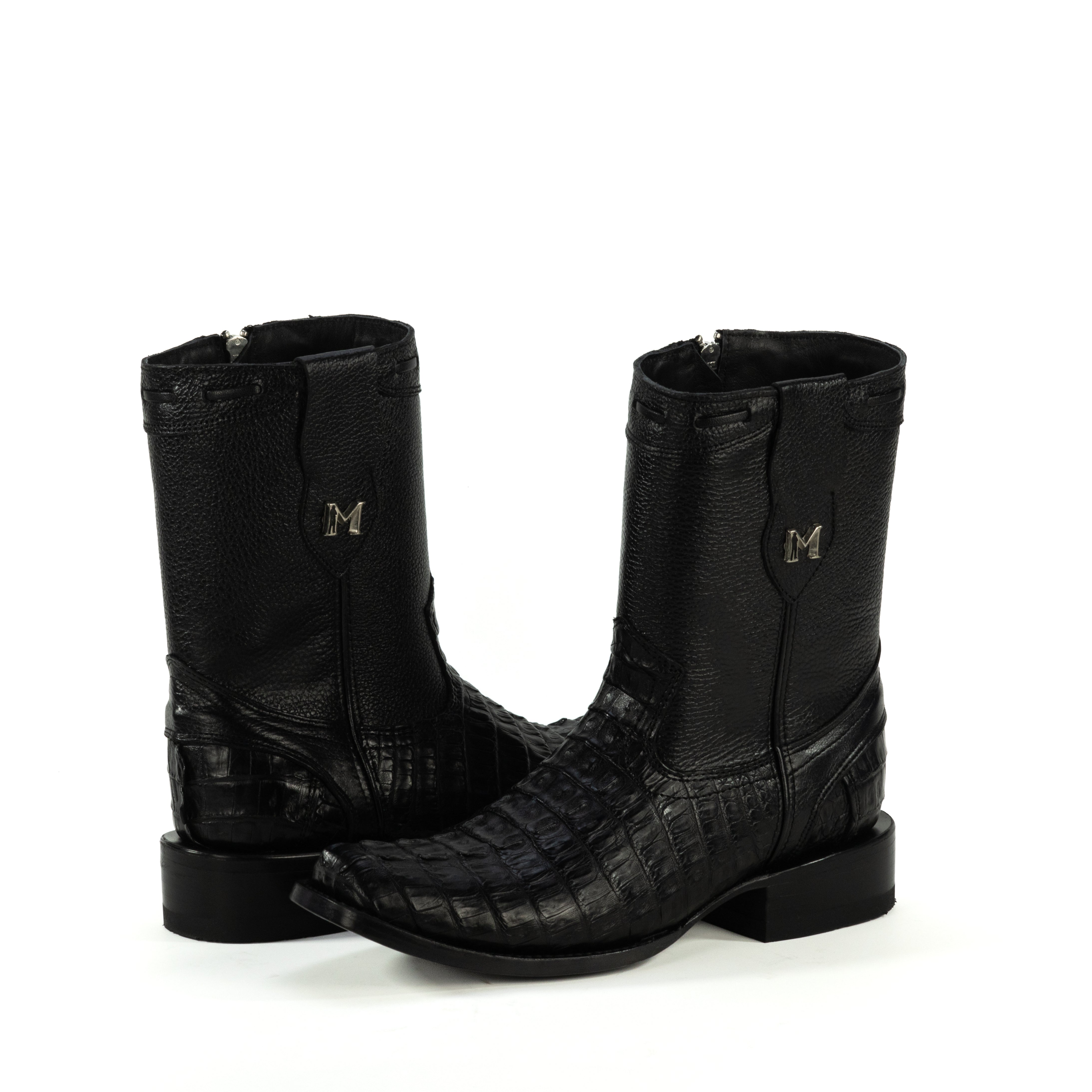 Botin Dylan En Piel De Cocodrilo
