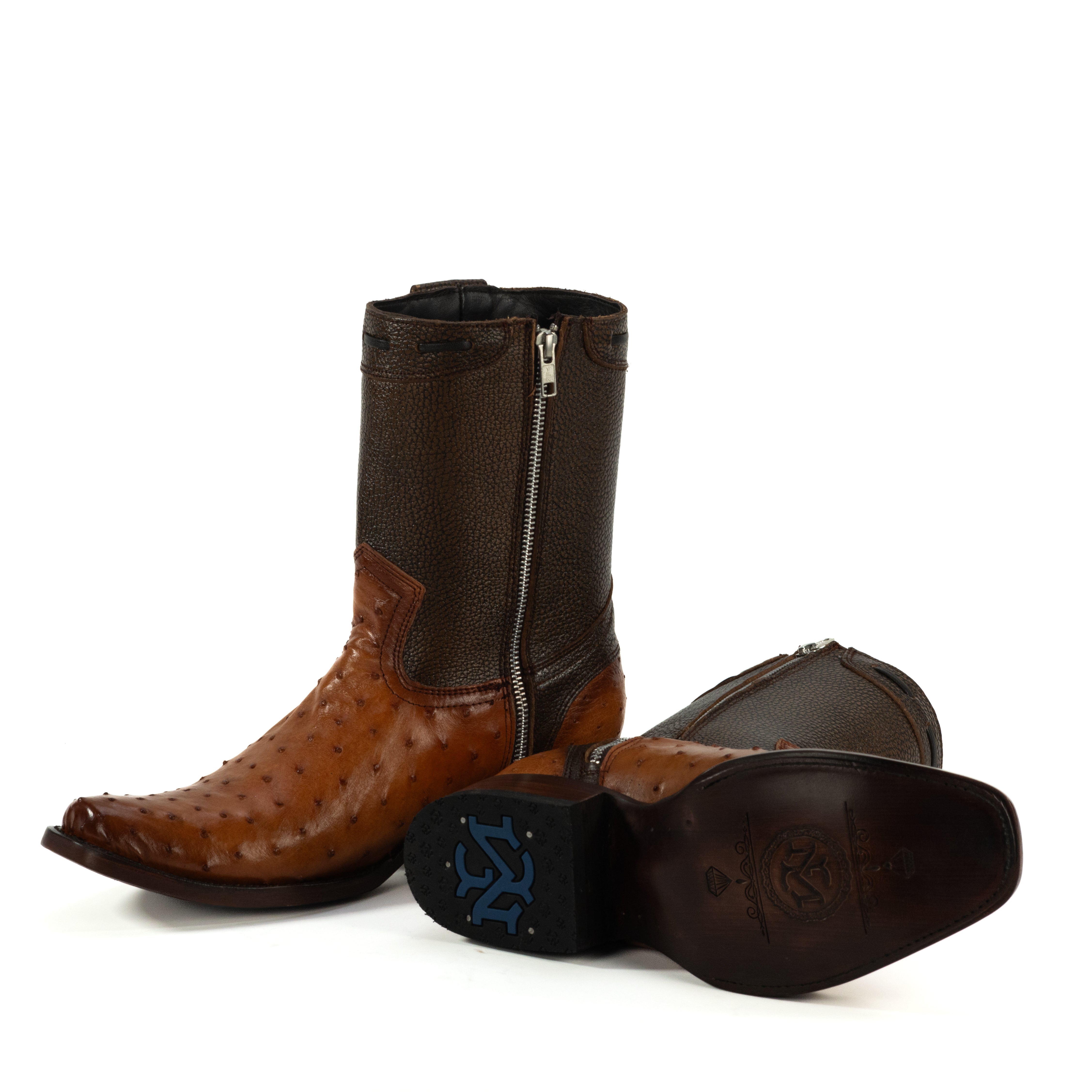 Botin Dylan Piel De Avestruz