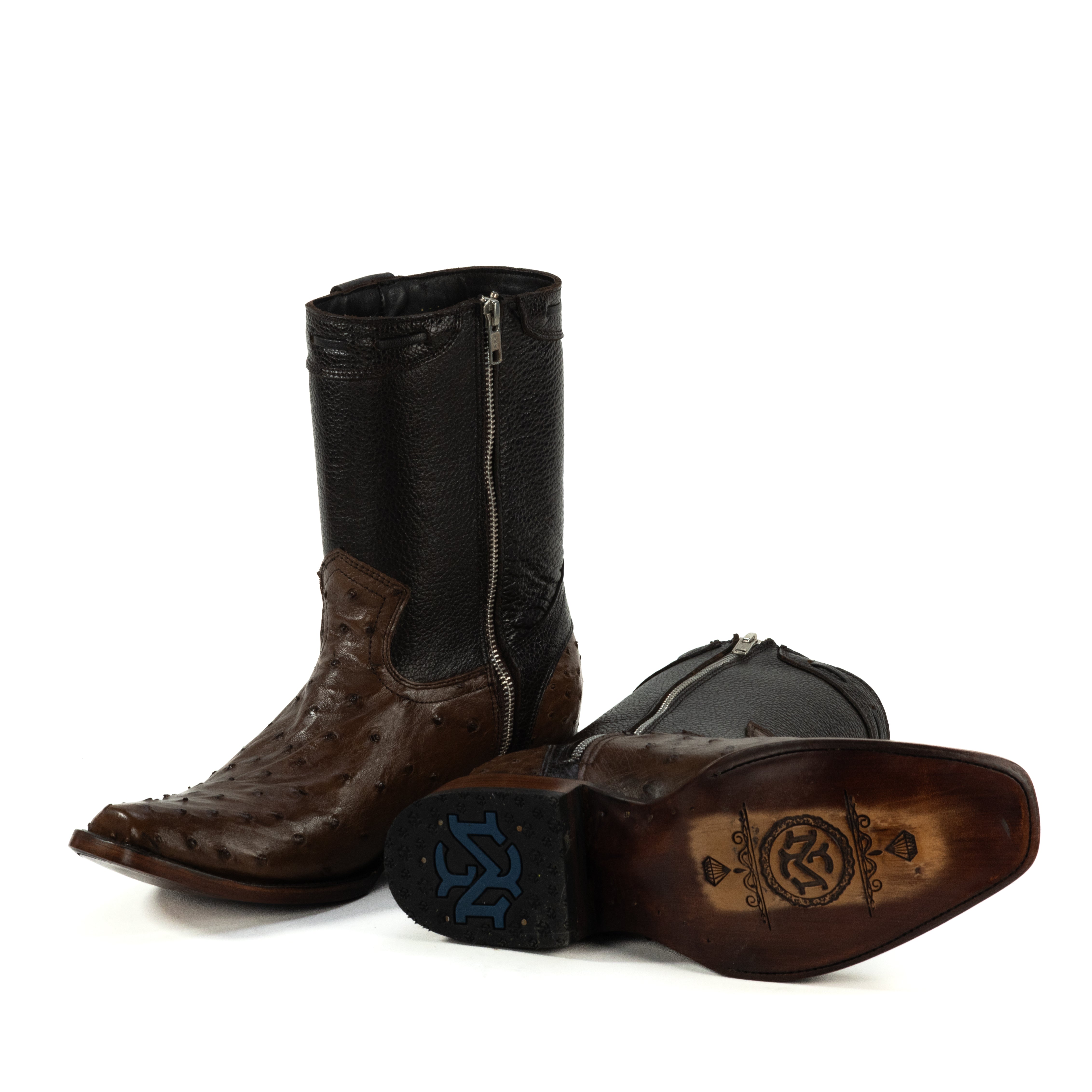 Botin Dylan Piel De Avestruz