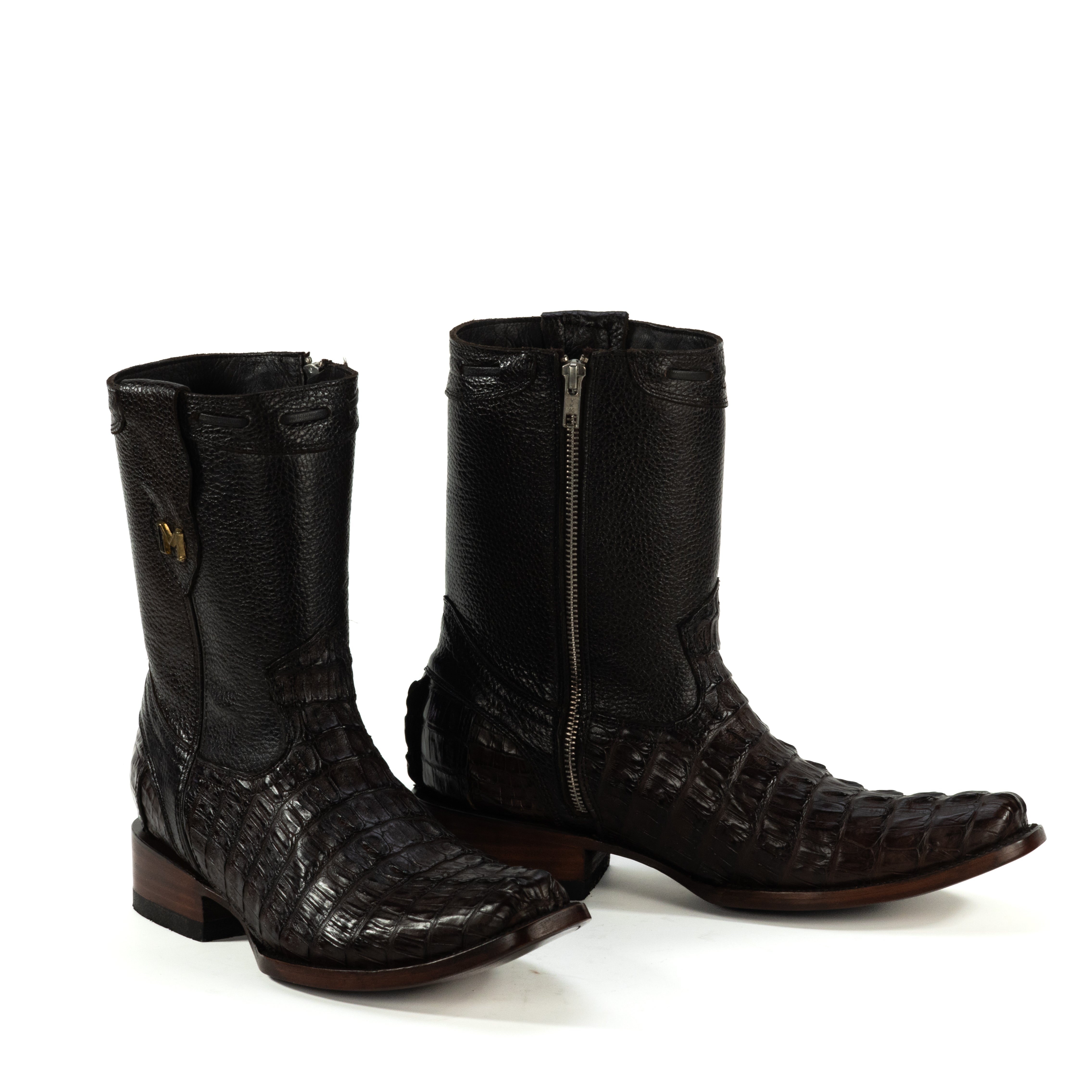 Botin Dylan En Piel De Cocodrilo