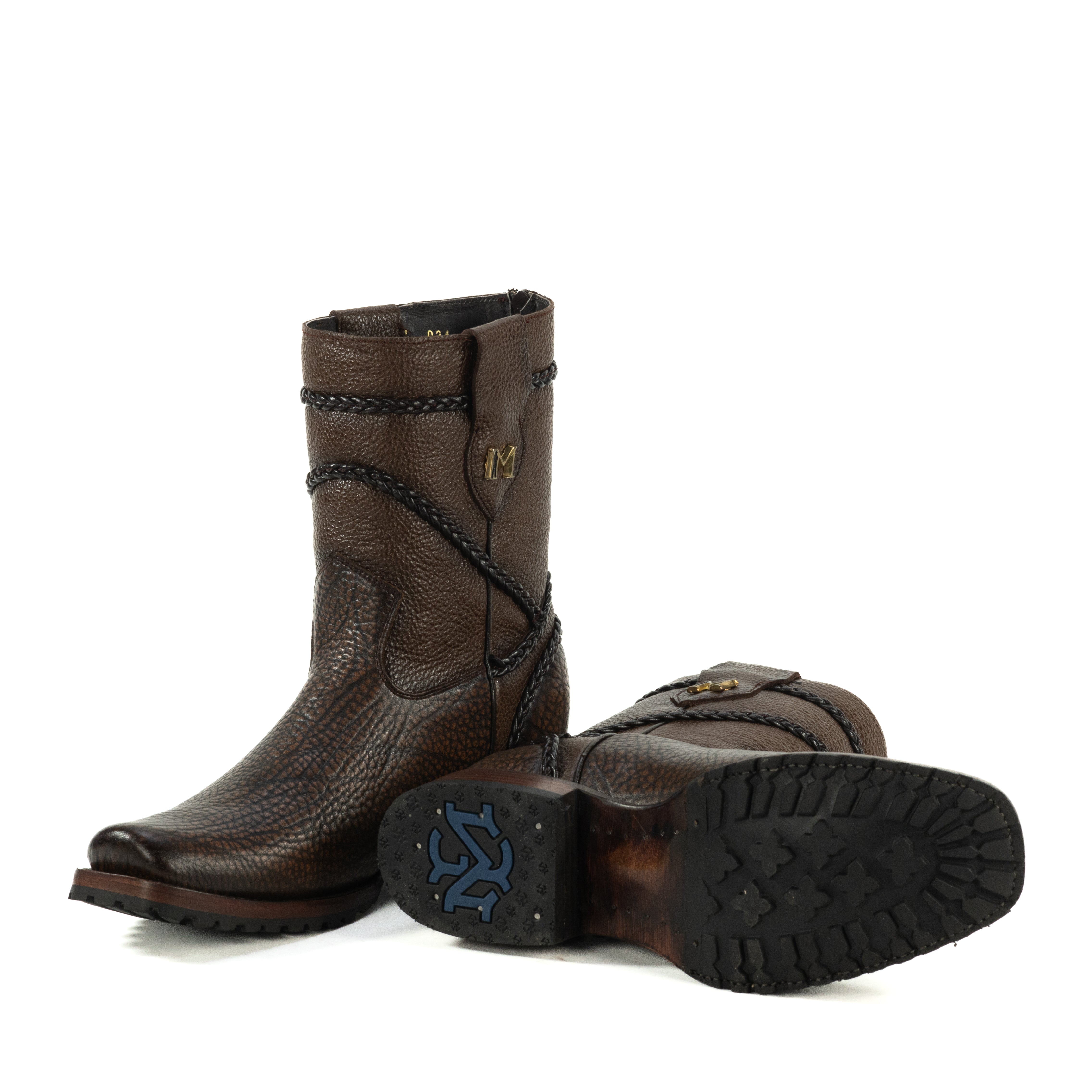 Botin Vaquero Estilo Imperio Bufalo