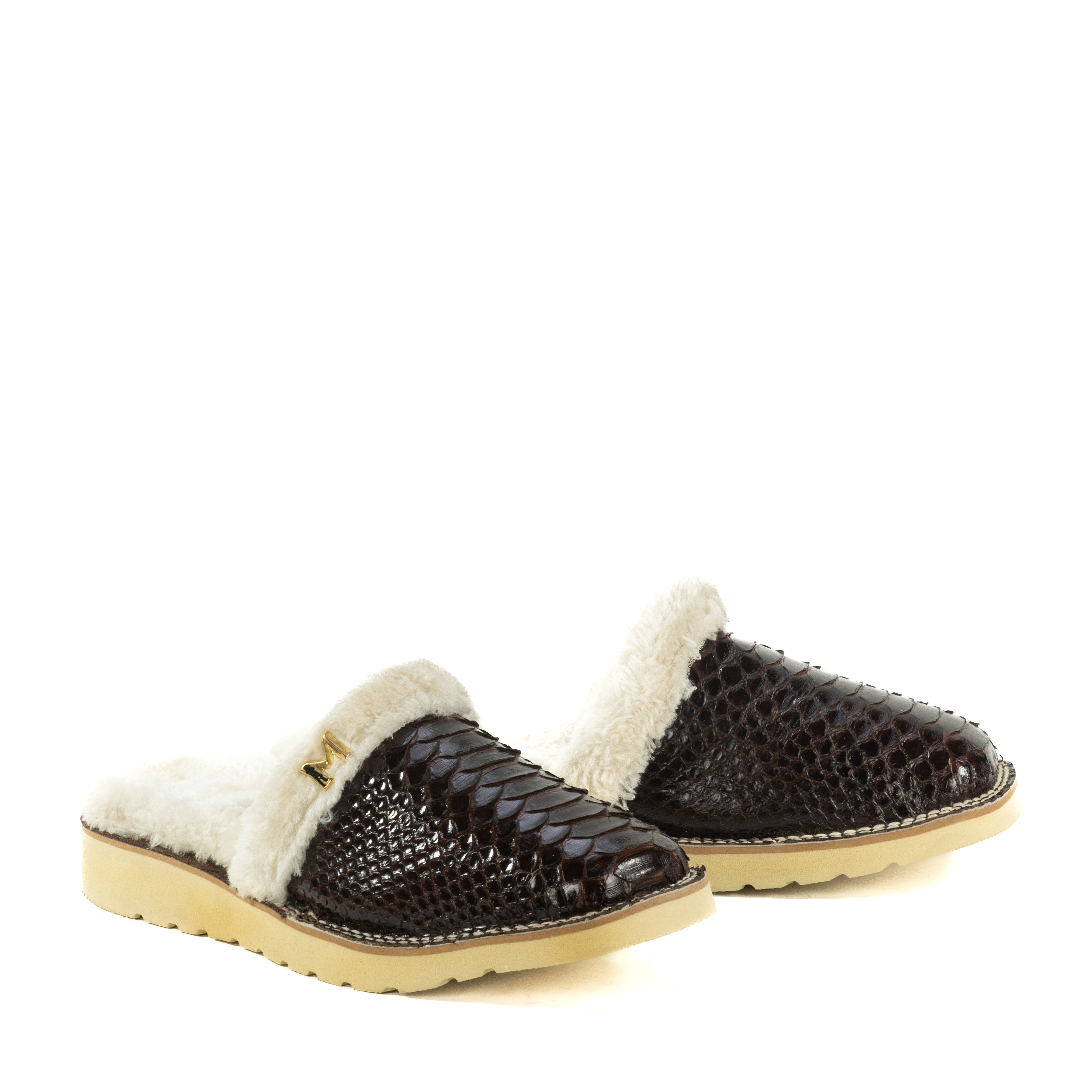 Pantufla Piel De Pitón