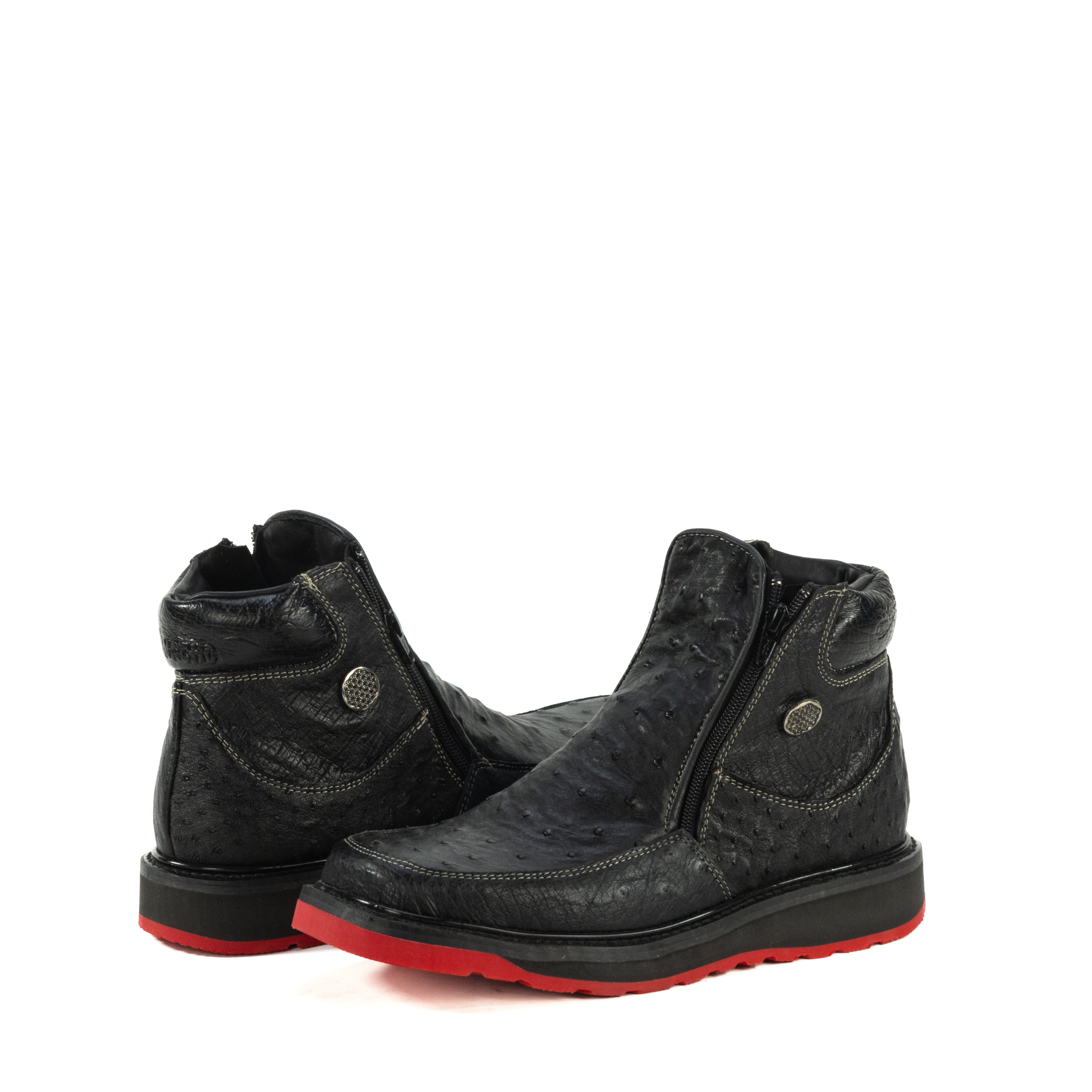 Botin Macho En Piel De Avestruz