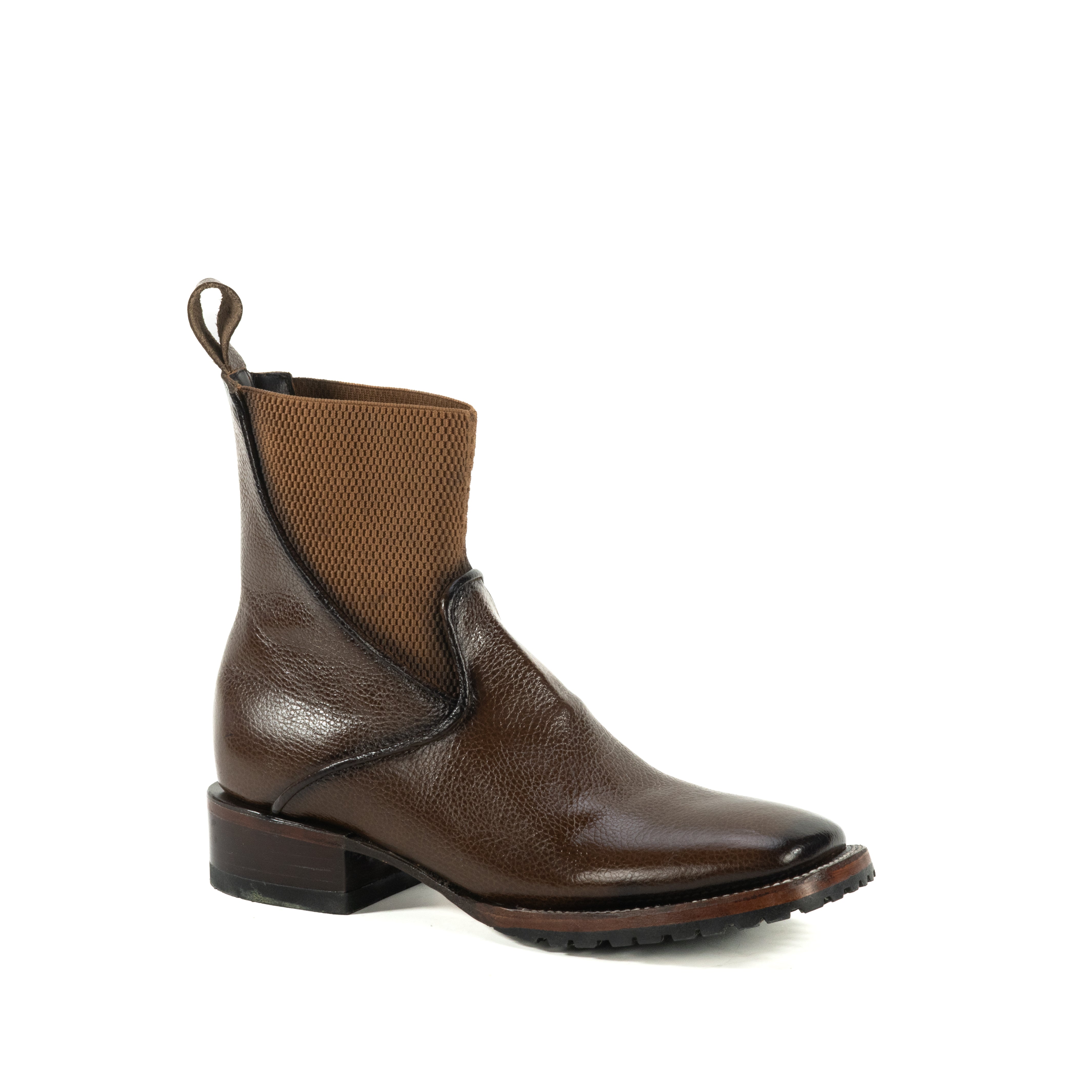 Botin Felino En Piel De Res