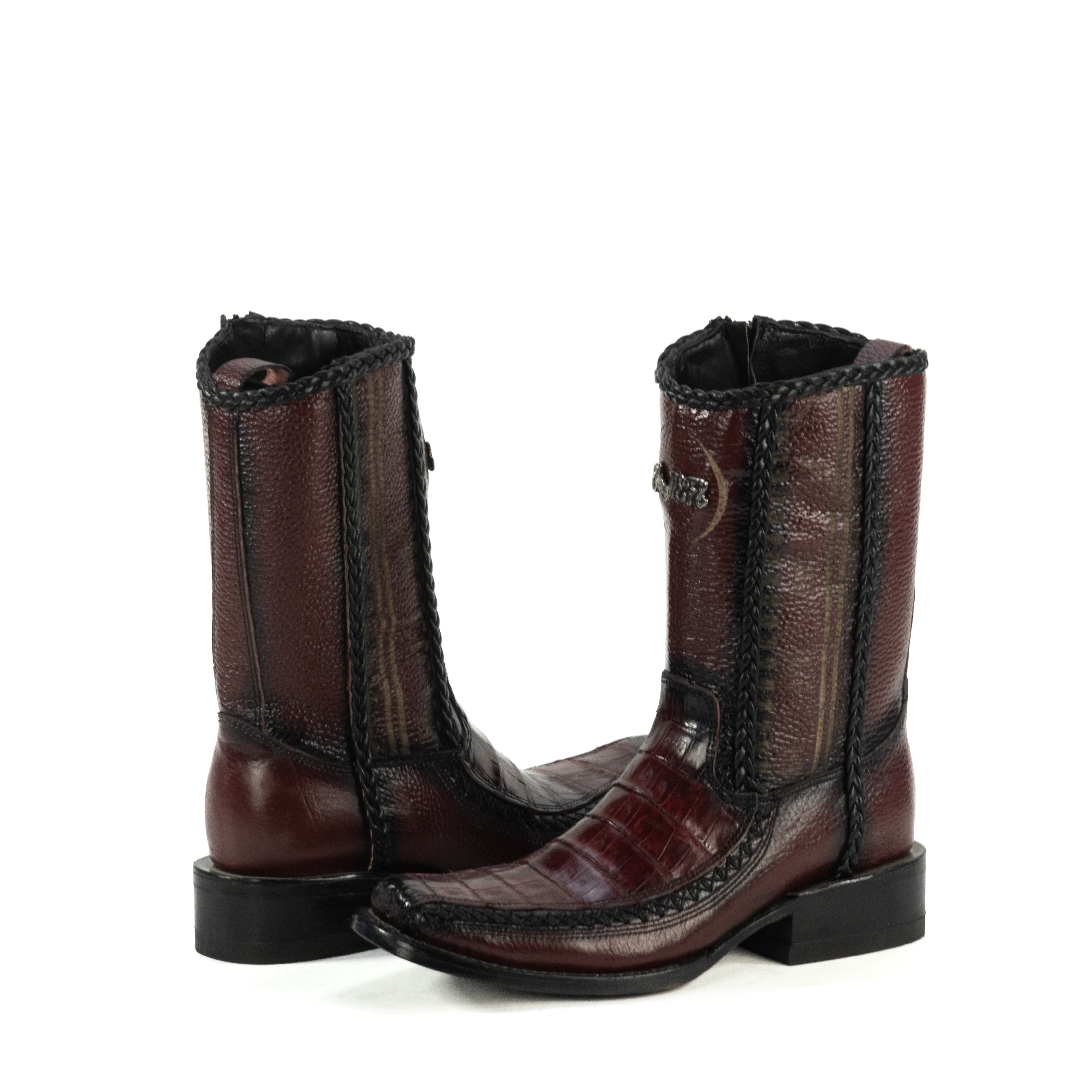 Botin Jefe En Piel De Cocodrilo Belly