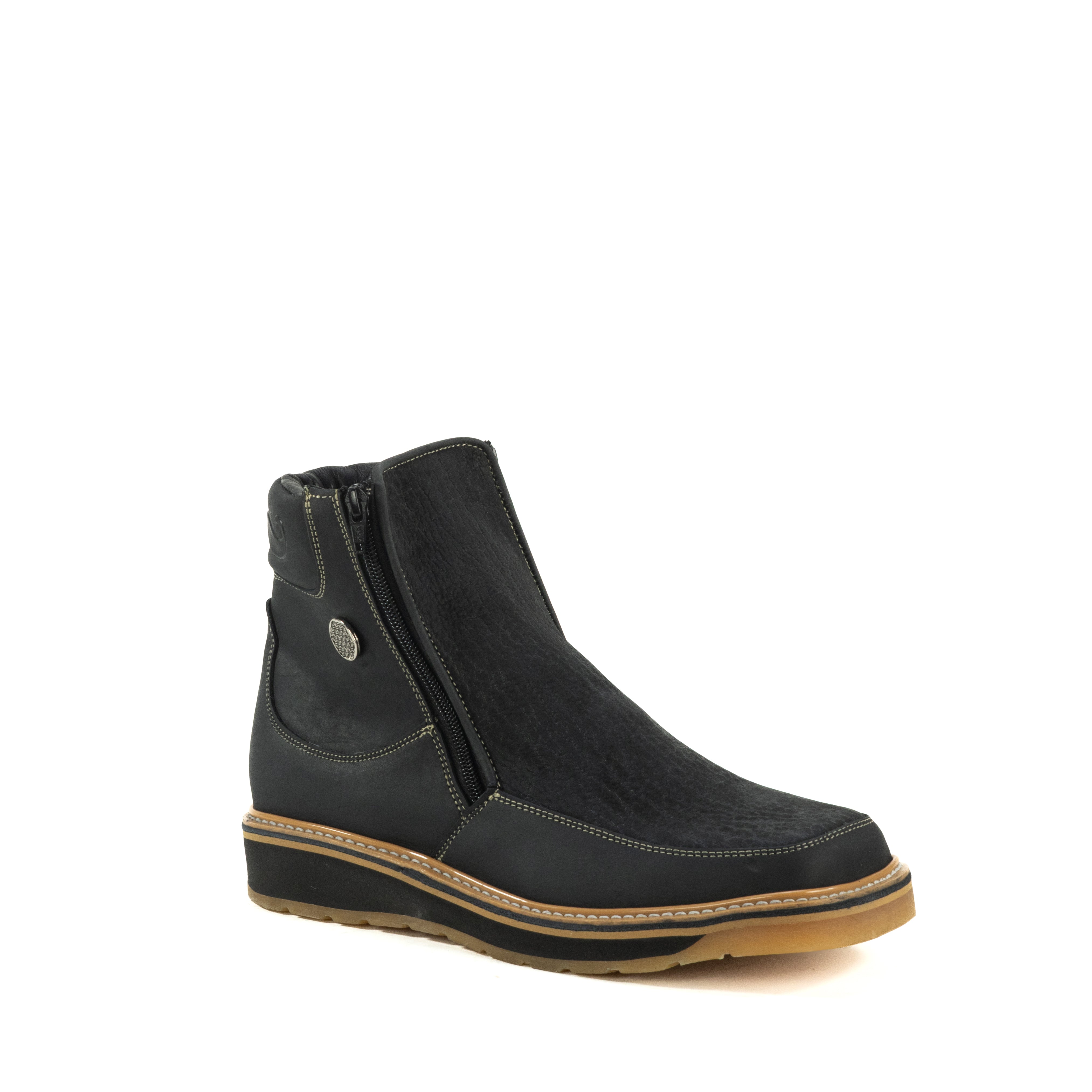 Botin Macho En Piel De Cuello De Toro