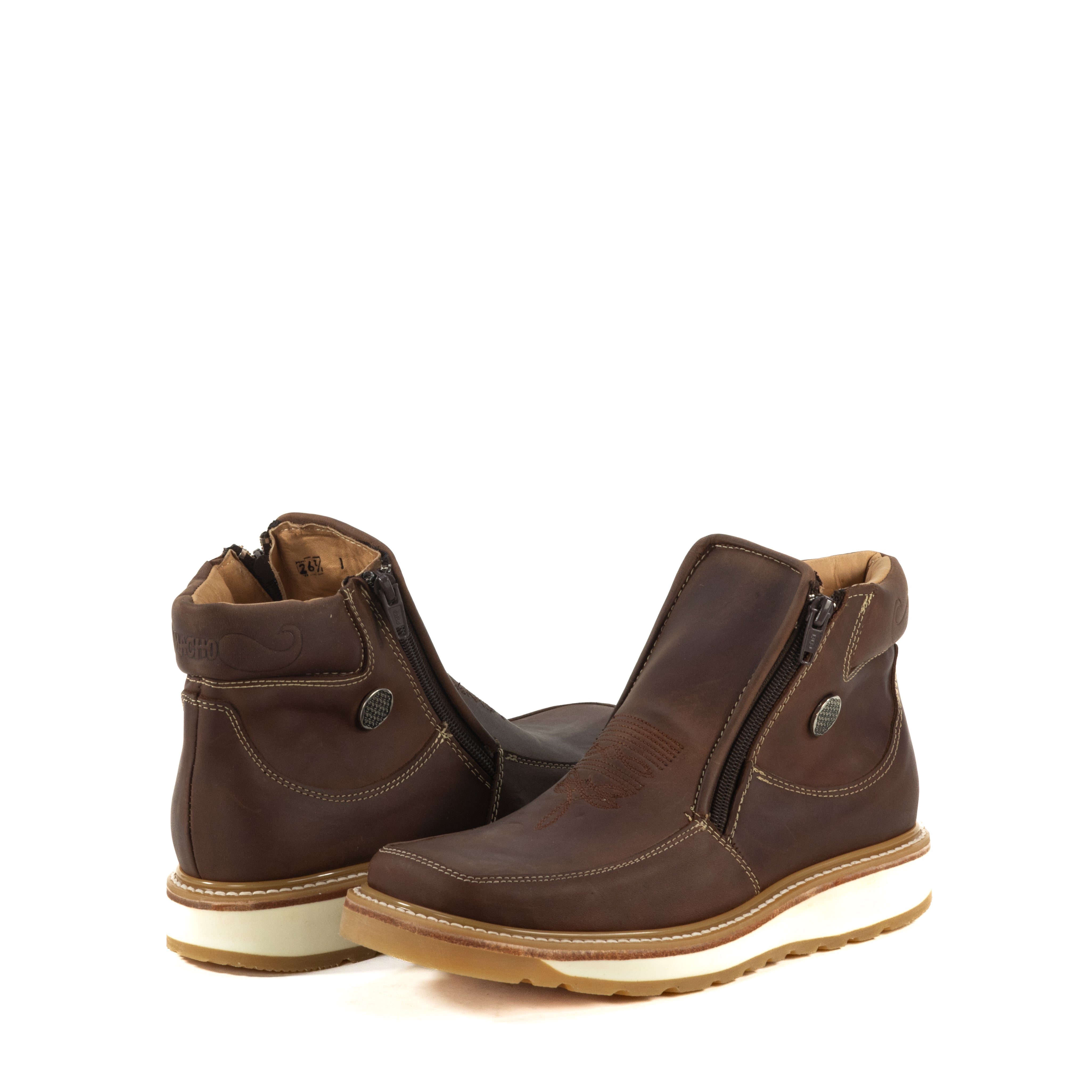 Botin Macho En Piel De Res