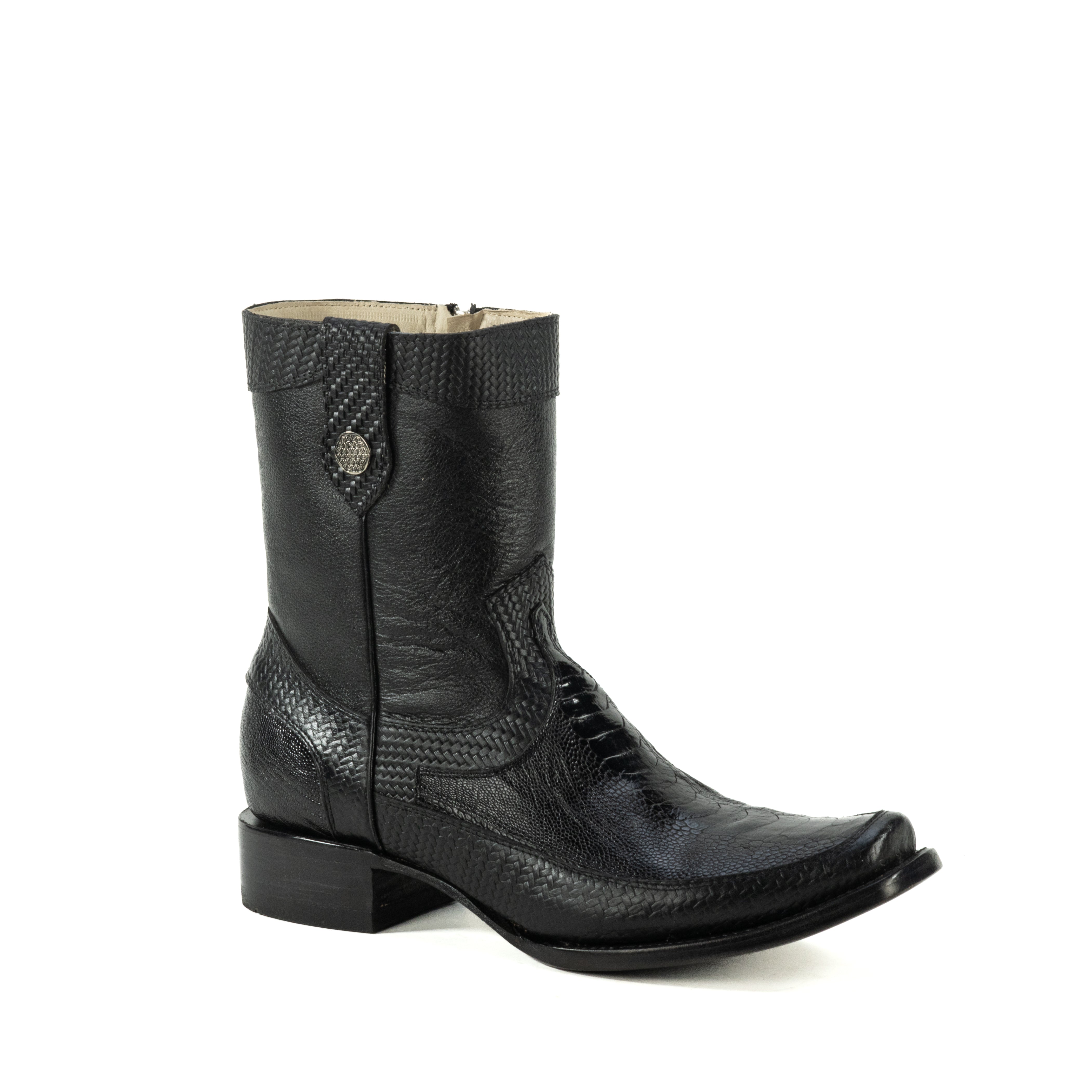 Botin Victoria En Piel De Pata de Avestruz