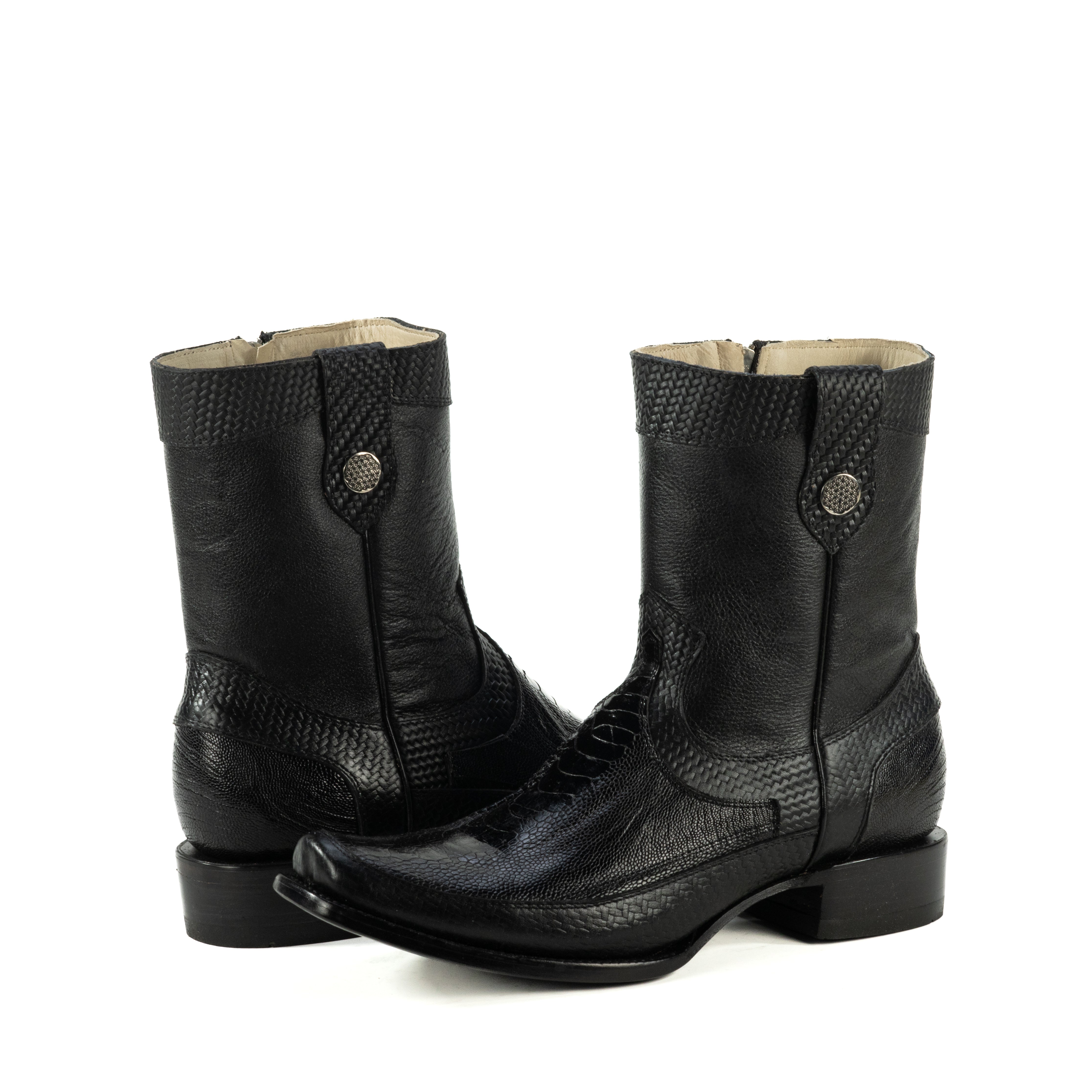 Botin Victoria En Piel De Pata de Avestruz