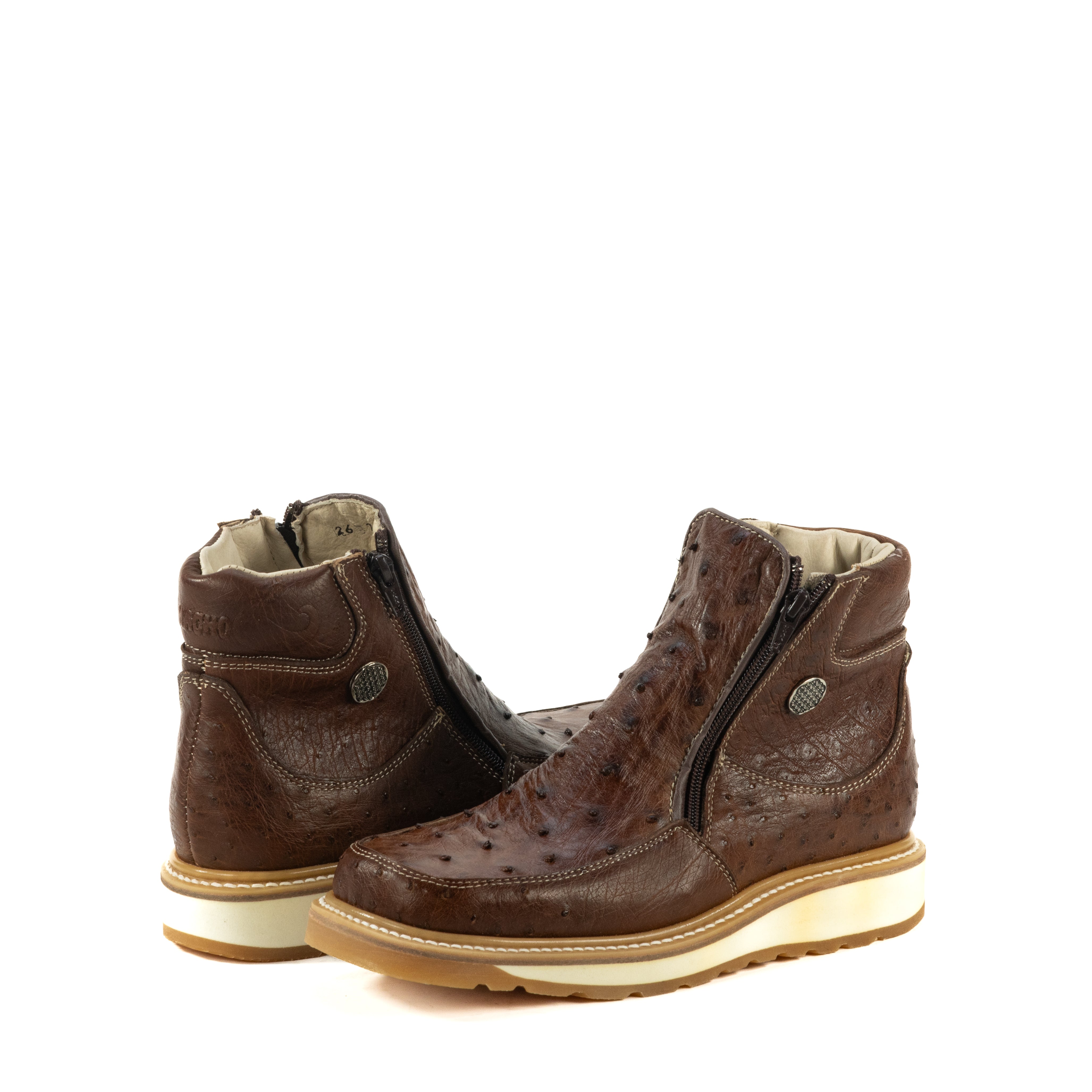 Botin Macho En Piel De Avestruz