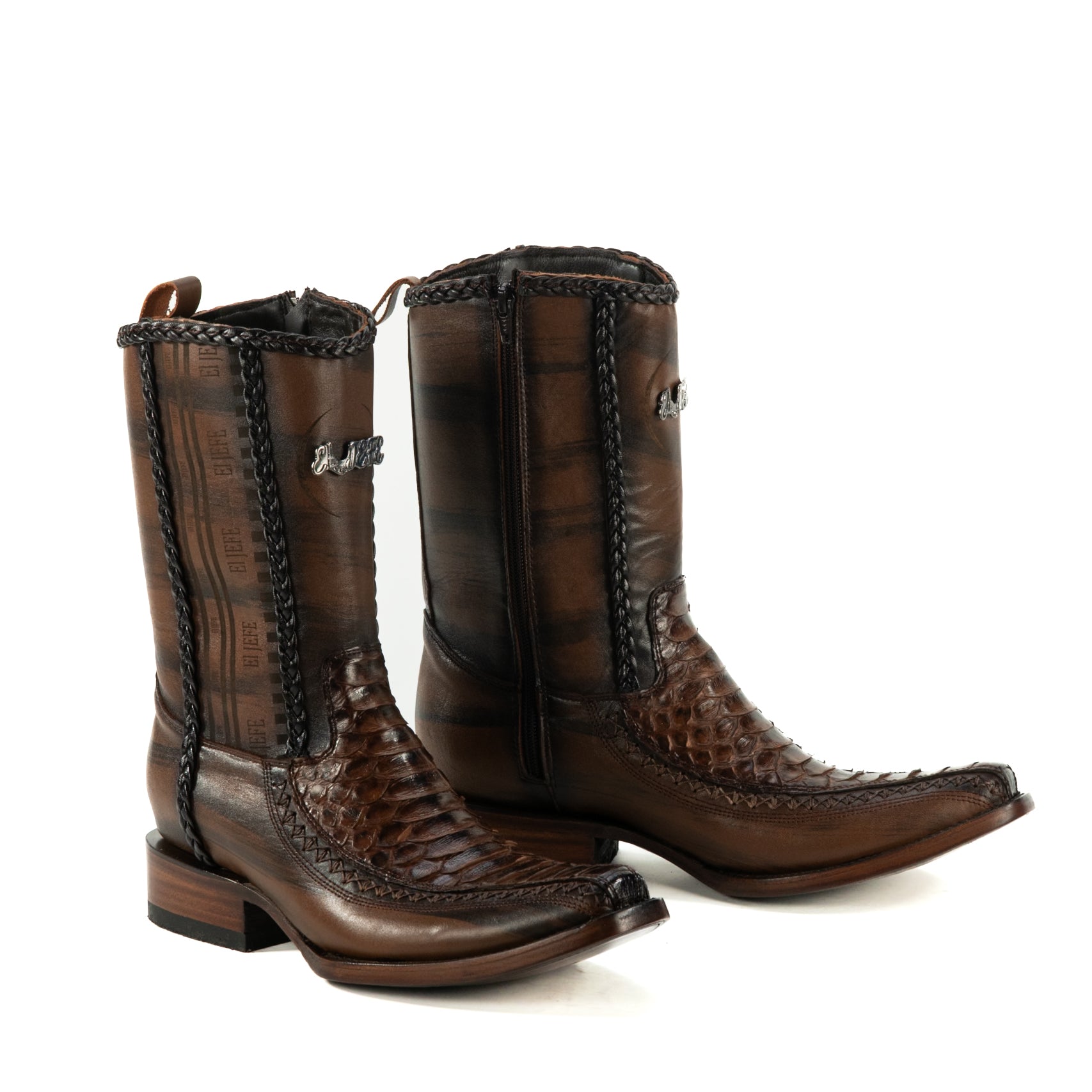 Botin Jefe En Piel De Piton