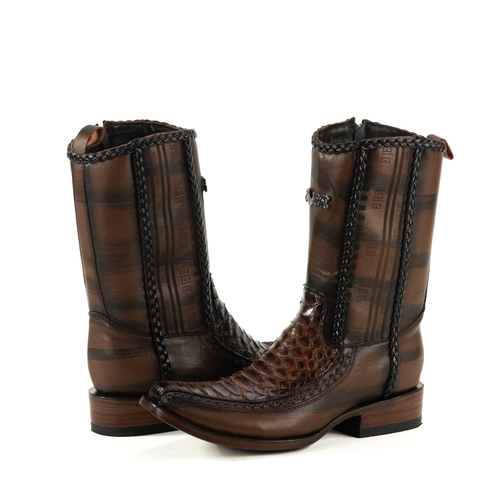 Botin Jefe En Piel De Piton