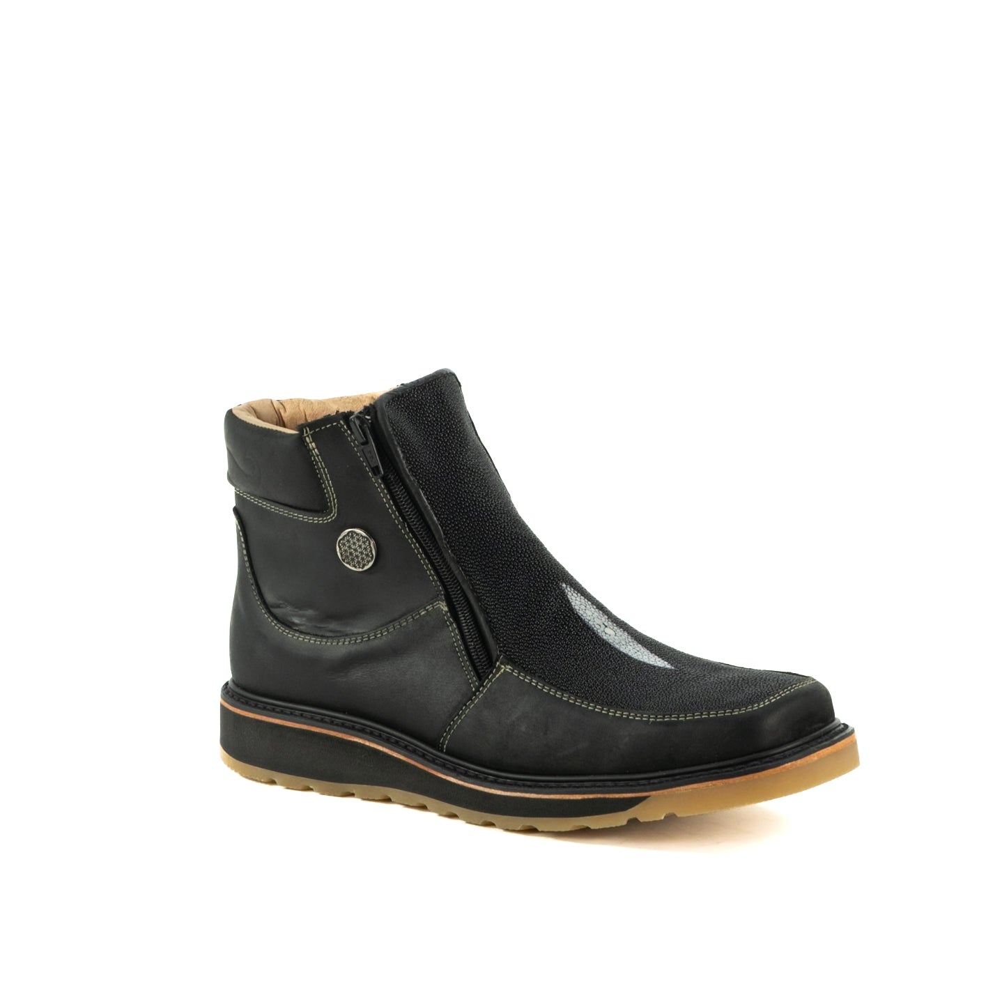 Botin Macho En Piel De Mantarraya