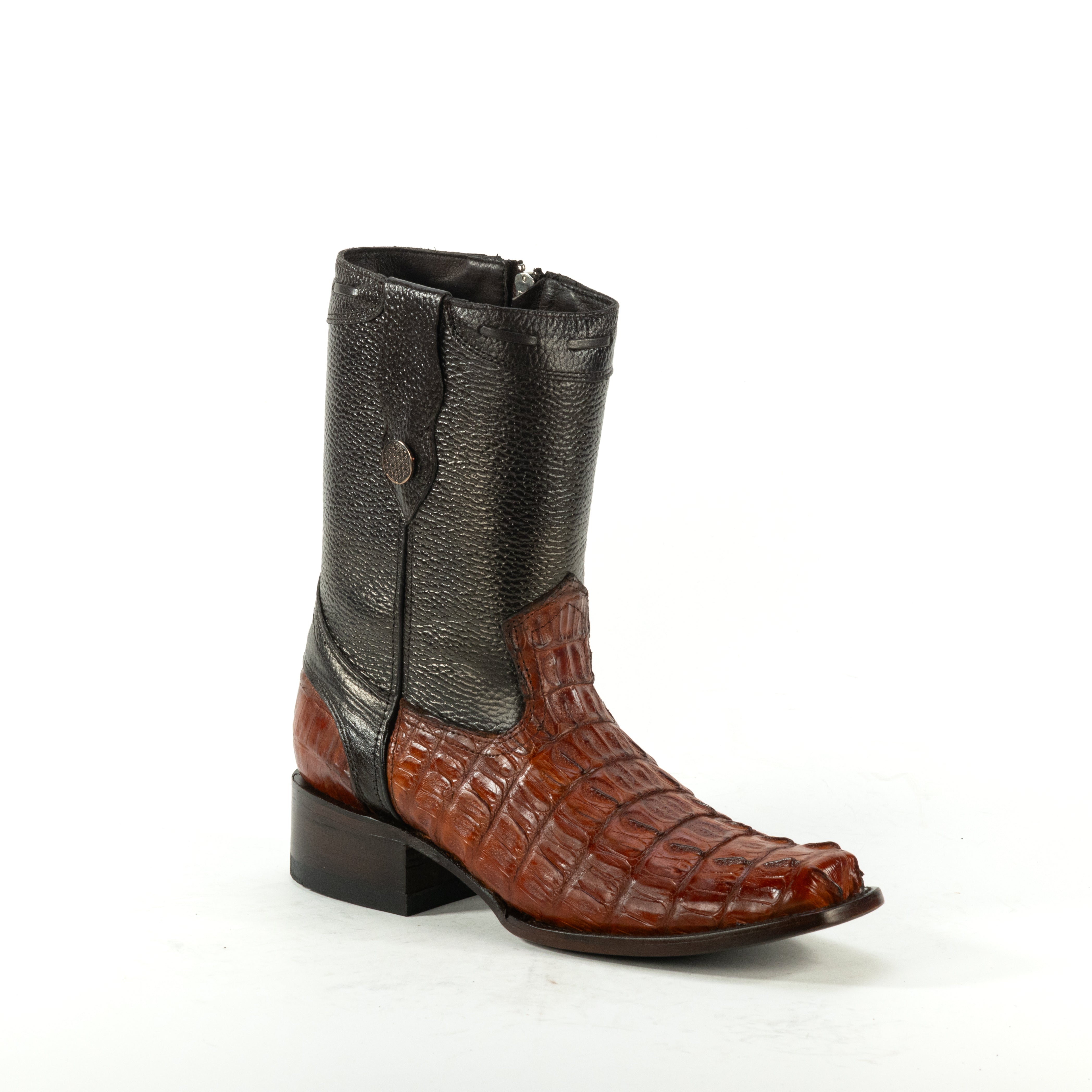 Botin Dylan En Piel De Cocodrilo