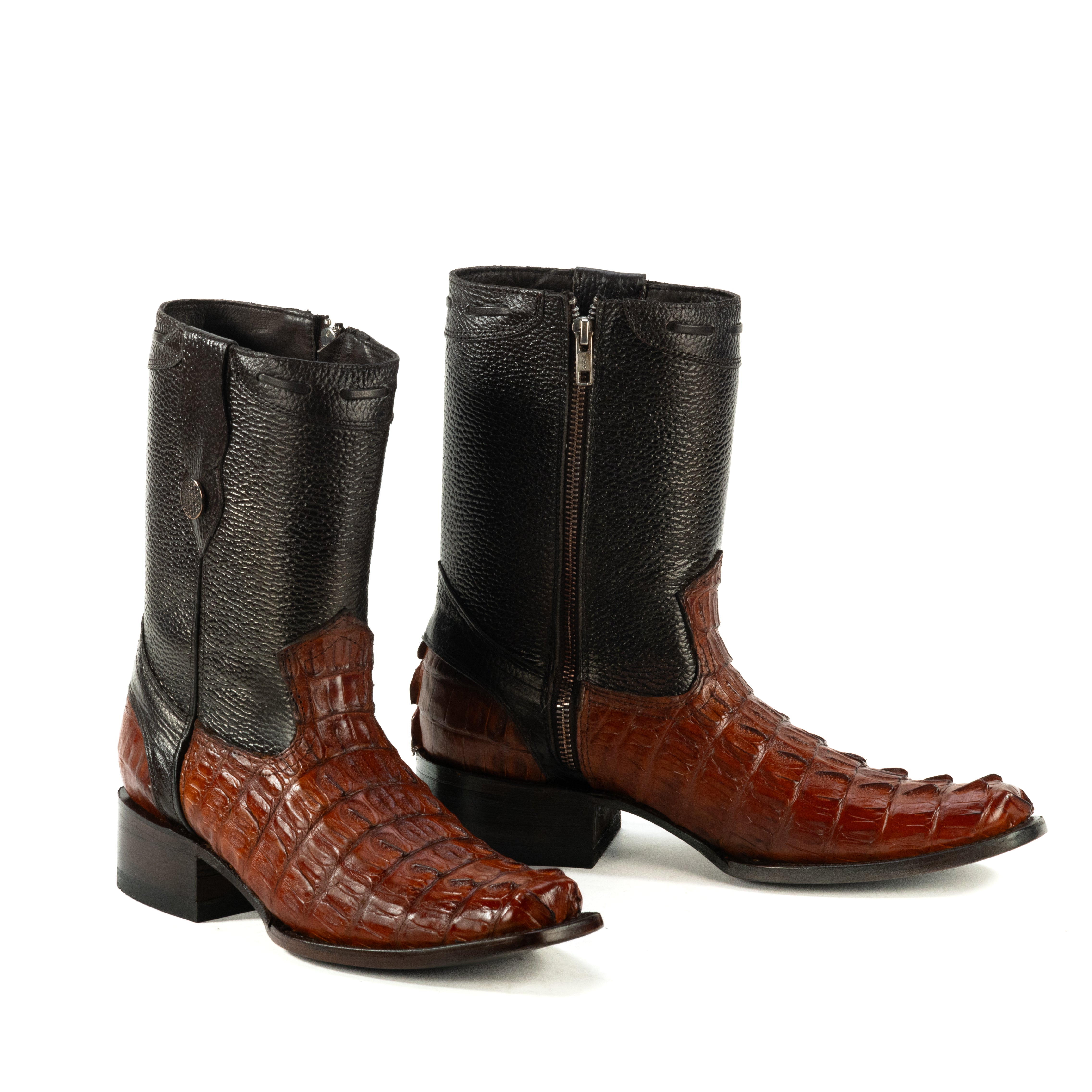 Botin Dylan En Piel De Cocodrilo