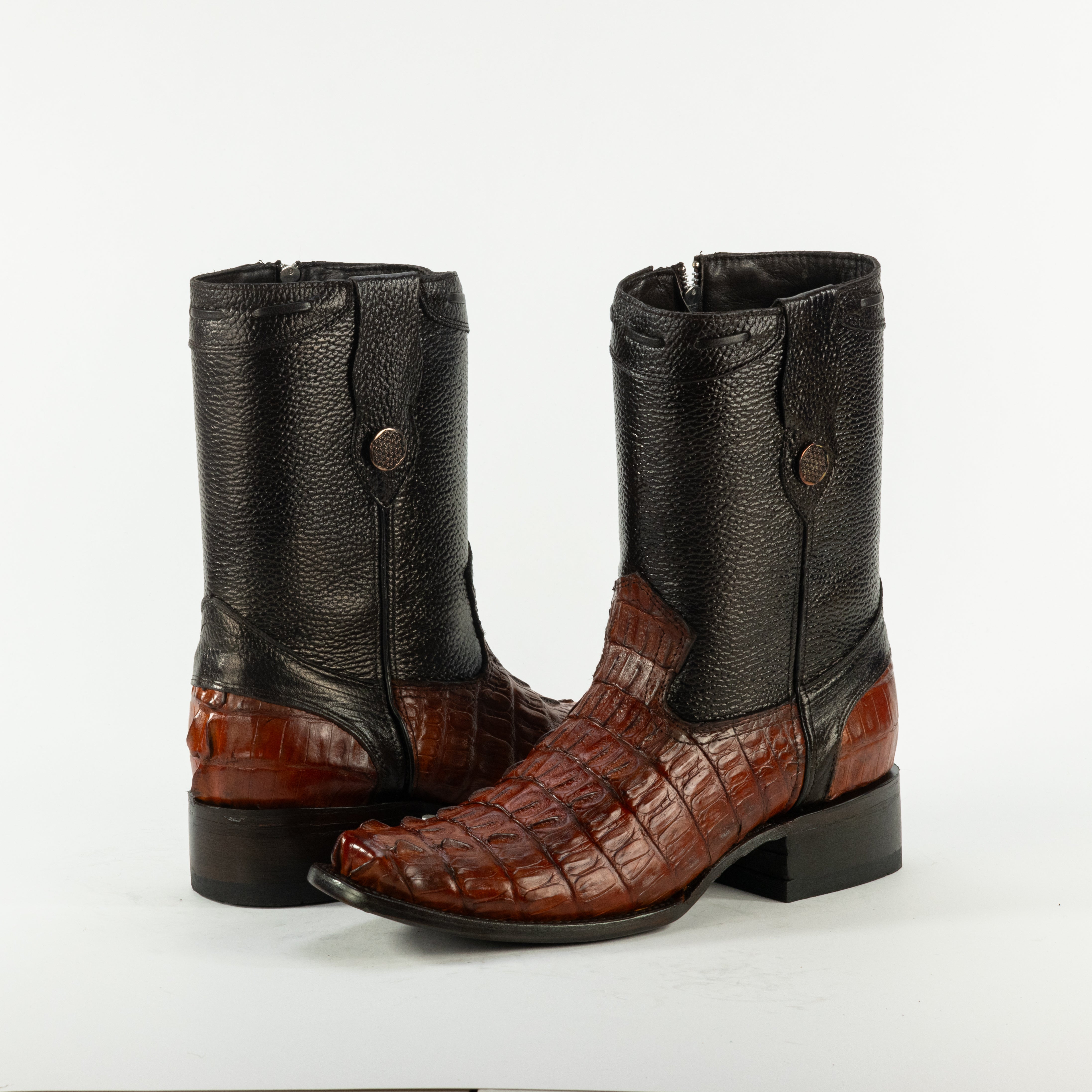 Botin Dylan En Piel De Cocodrilo