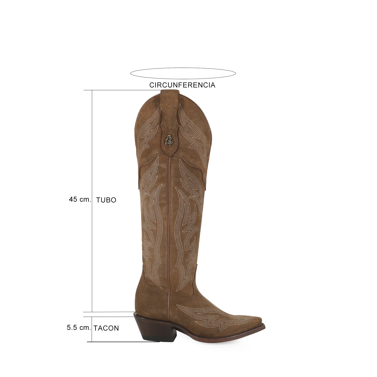 Bota vaquera para dama de piel modelo Nebraska