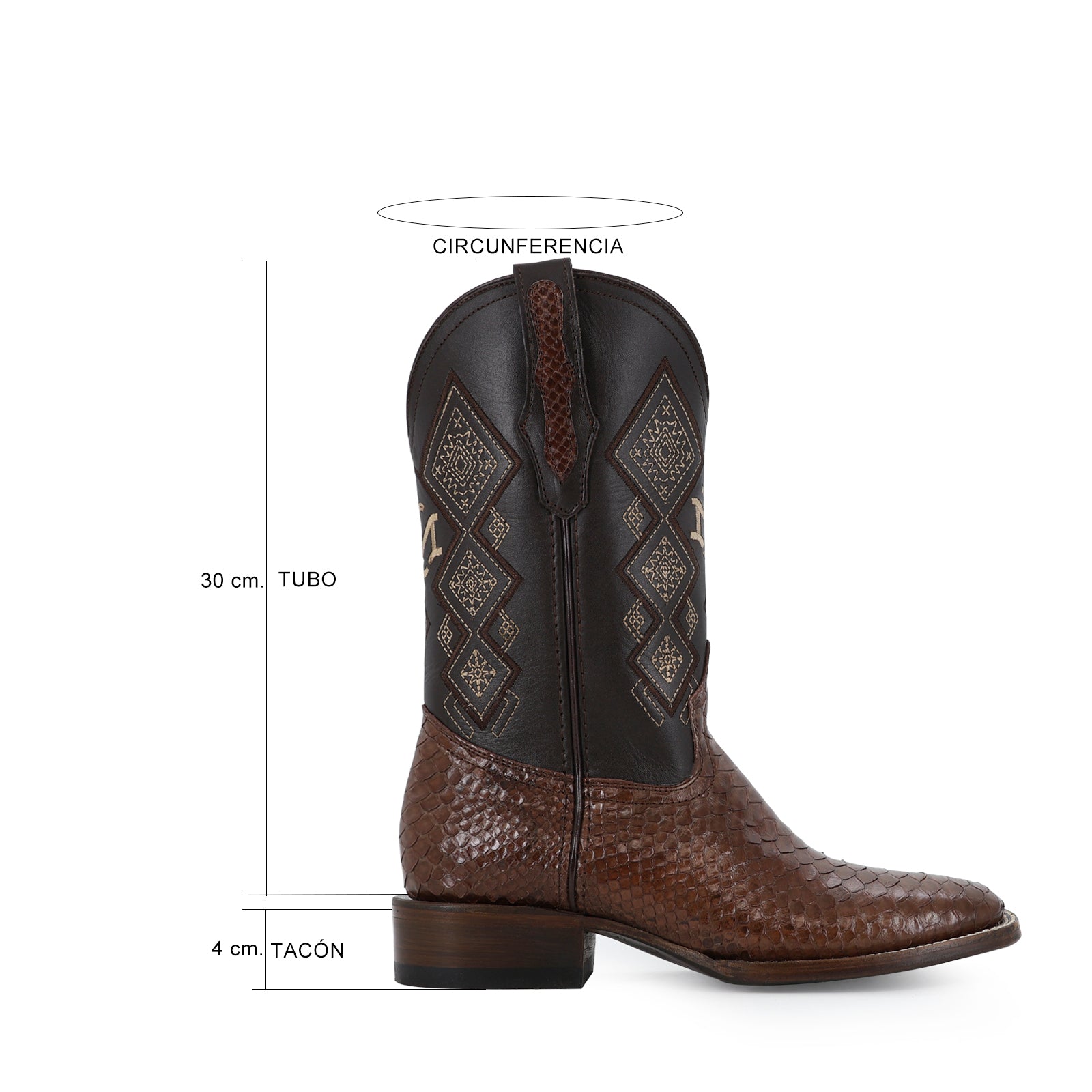 Bota Vaquera Bulldog Piton Café
