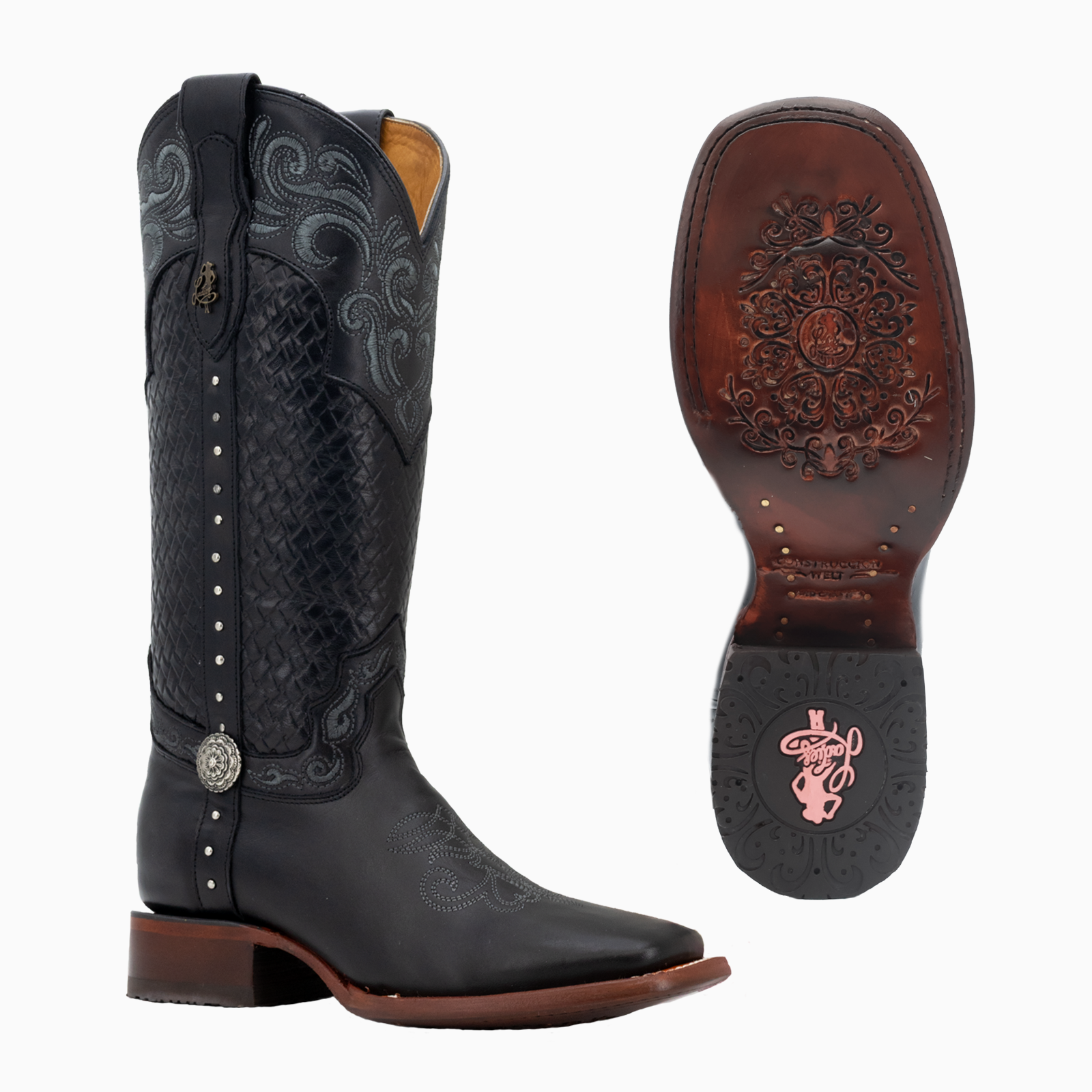 Bota vaquera para dama de piel modelo Montana