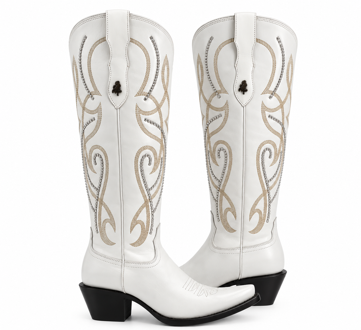 Bota vaquera para dama de piel res modelo paparazzi