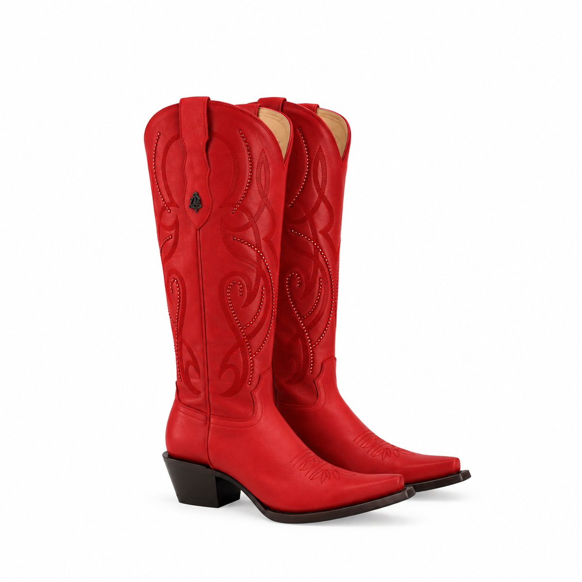 Bota vaquera para dama de piel res modelo paparazzi