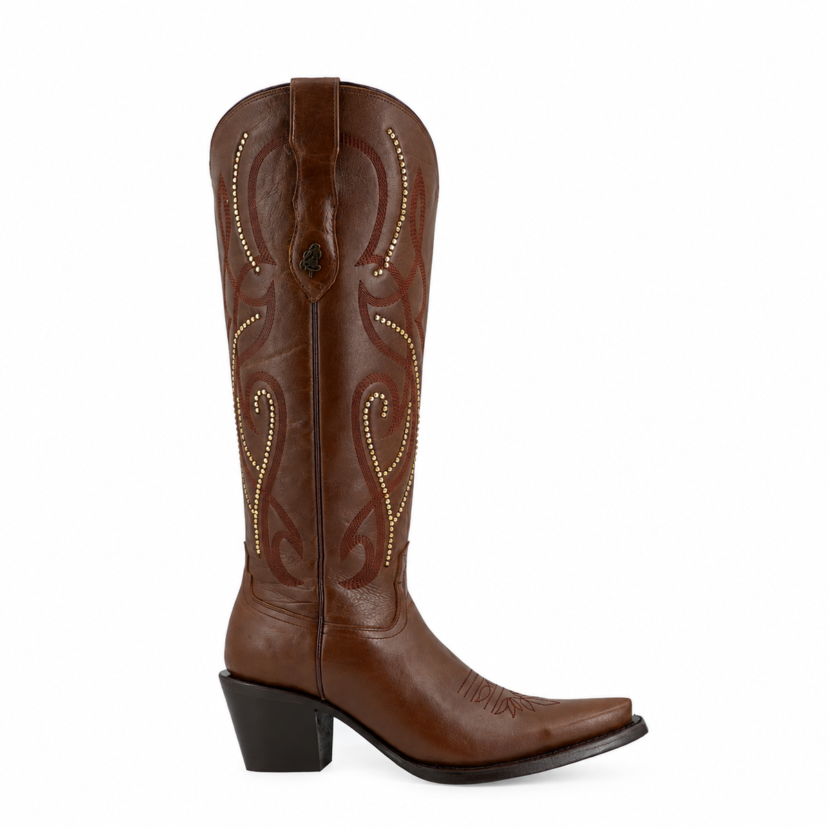 Bota vaquera para dama de piel res modelo paparazzi